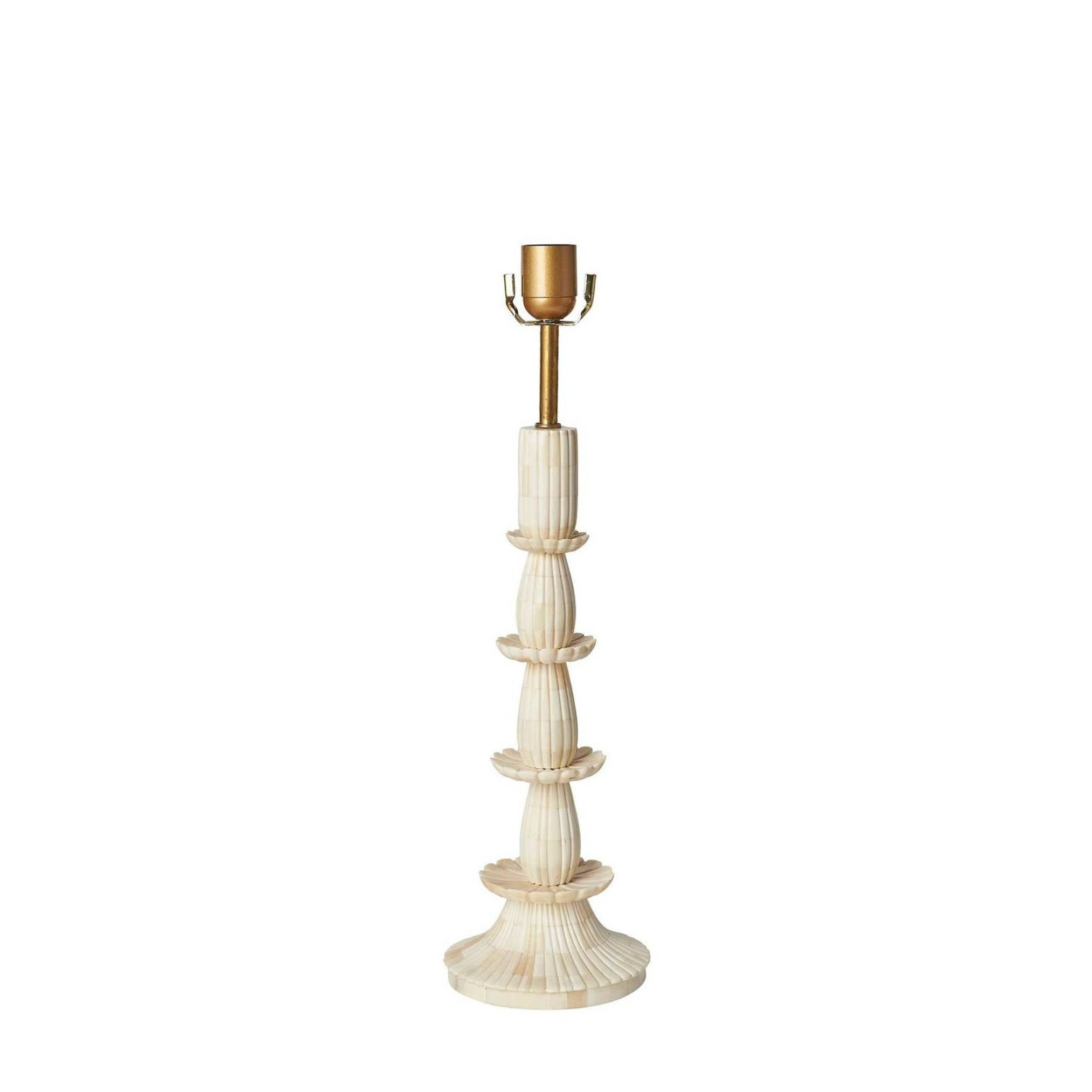 Karni Mata Bone Inlay Table Lamp by Penny Morrison