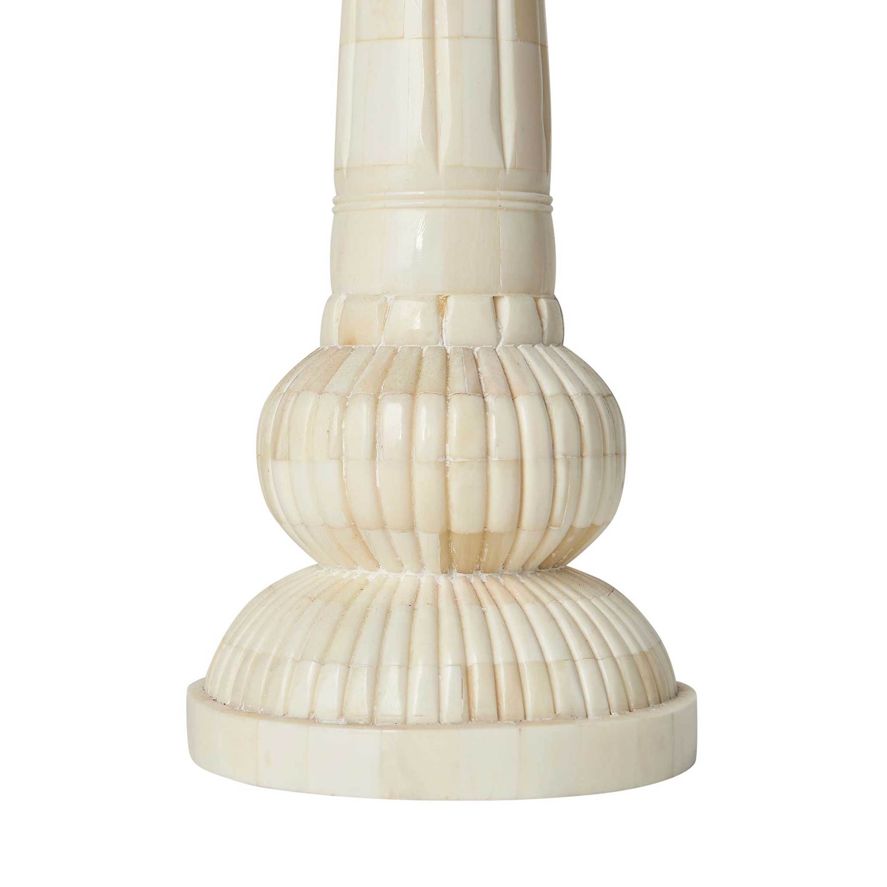 A Shree Baba Bone Inlay Lamp by Penny Morrison | Newport Lamp And Shade | Located in Newport, RI