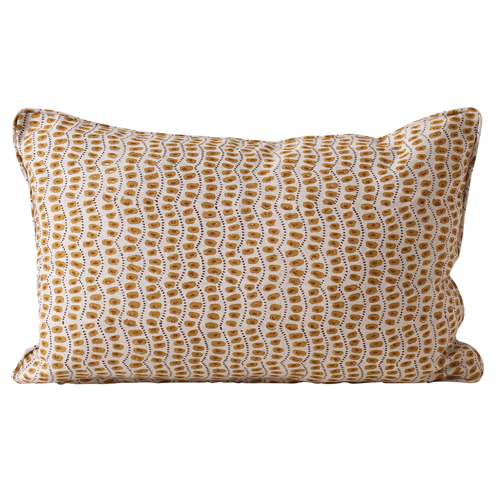 Amulet Spice Linen Cushion 14" x 22" | Newport Lamp And Shade | Located in Newport, RI