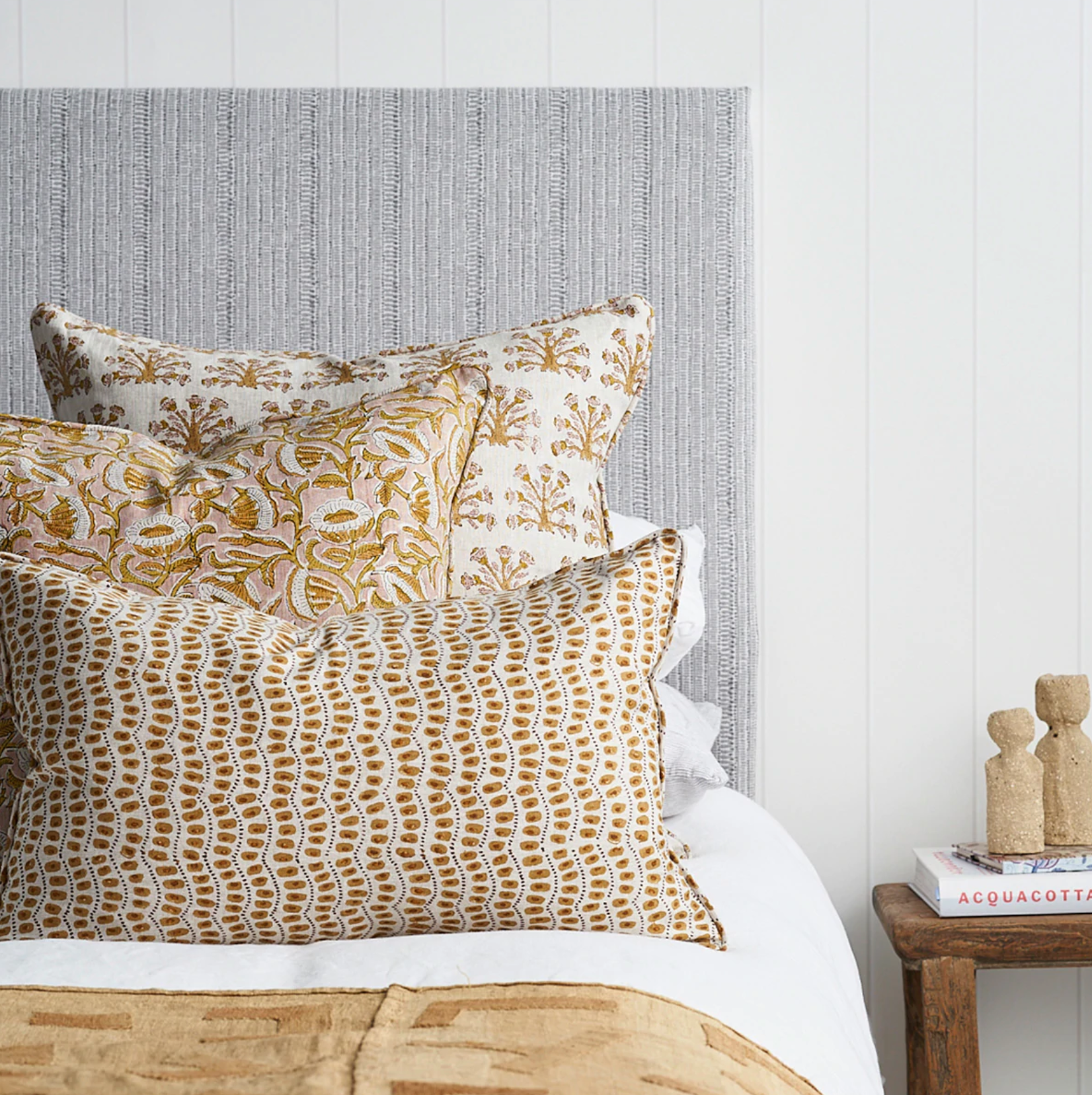 Amulet Spice Linen Cushion 14" x 22" | Newport Lamp And Shade | Located in Newport, RI