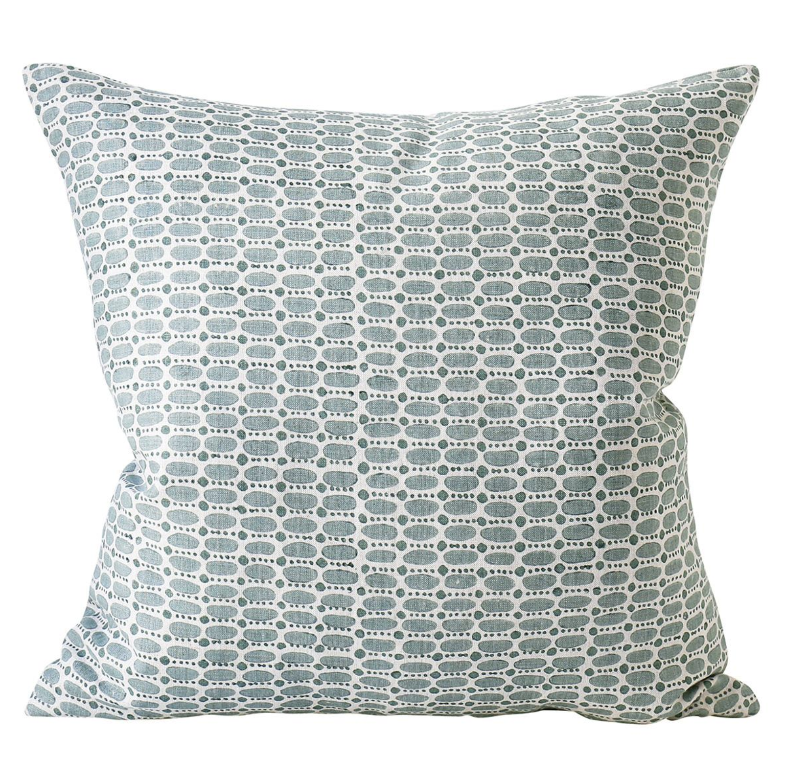 Massimo Celadon Linen Cushion 20" x 20" | Newport Lamp And Shade | Located in Newport, RI