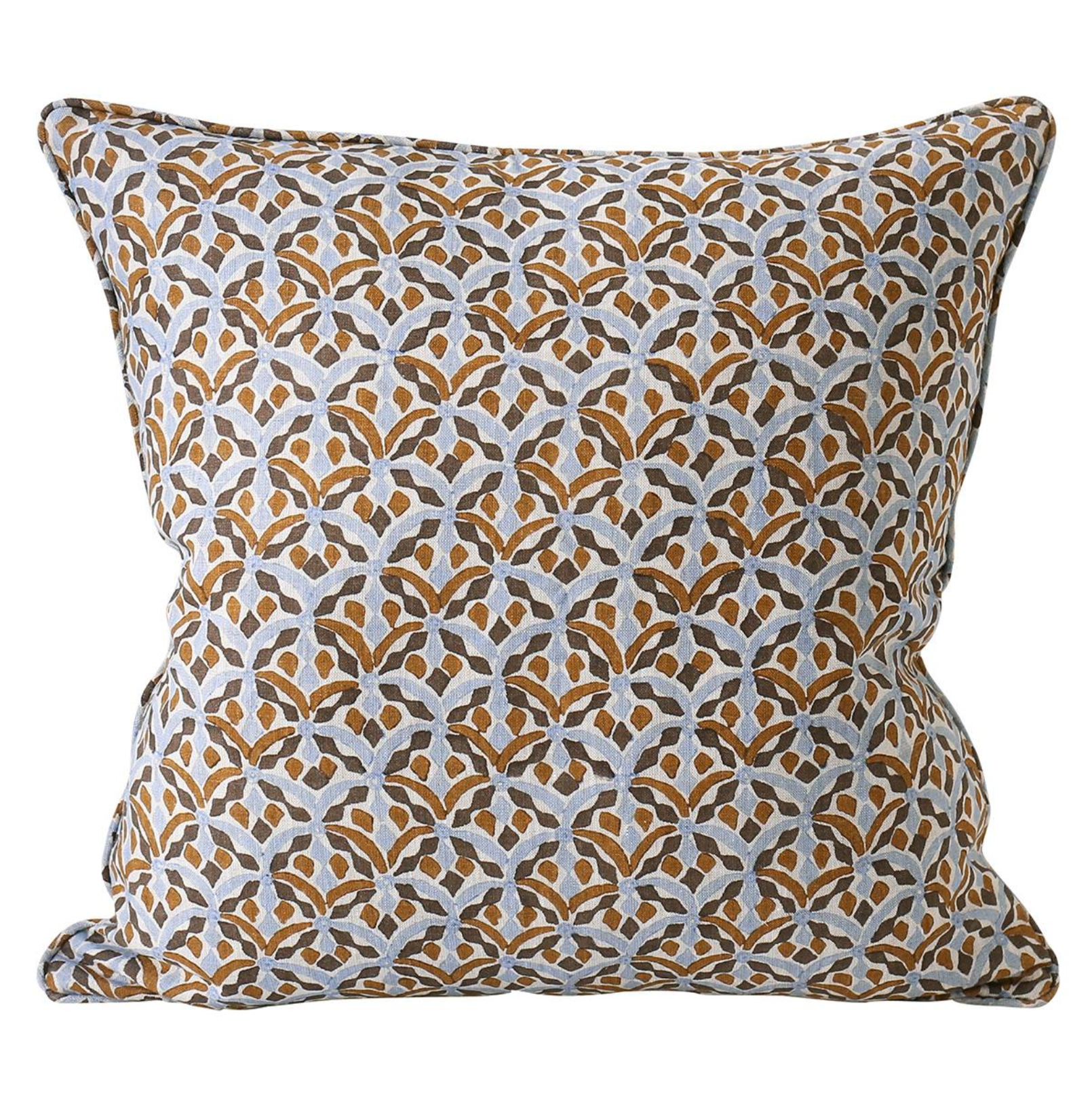 Positano Sahara Linen Cushion 20" x 20" | Newport Lamp And Shade | Located in Newport, RI
