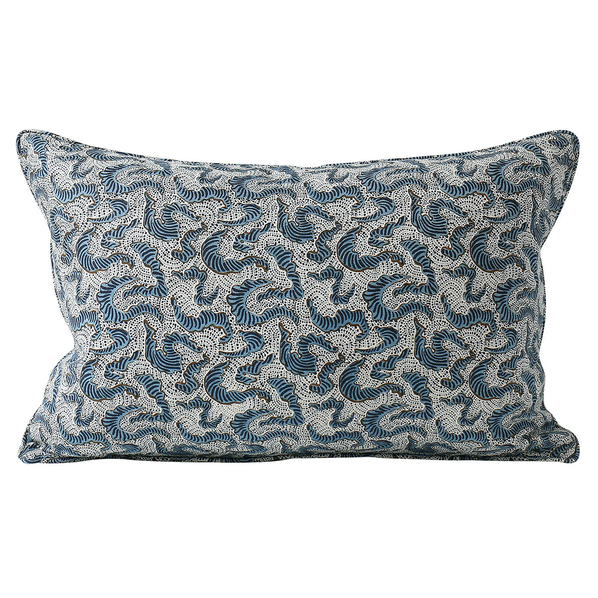 Yali Tobacco Linen Cushion 14" x 22" | Newport Lamp And Shade | Located in Newport, RI