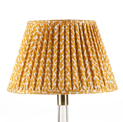 10" Fermoie Lampshade - Yellow Rabanna | Newport Lamp And Shade | Located in Newport, RI
