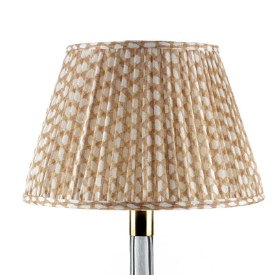 18" Fermoie Lampshade - Wicker in Nut Brown | Newport Lamp And Shade | Located in Newport, RI