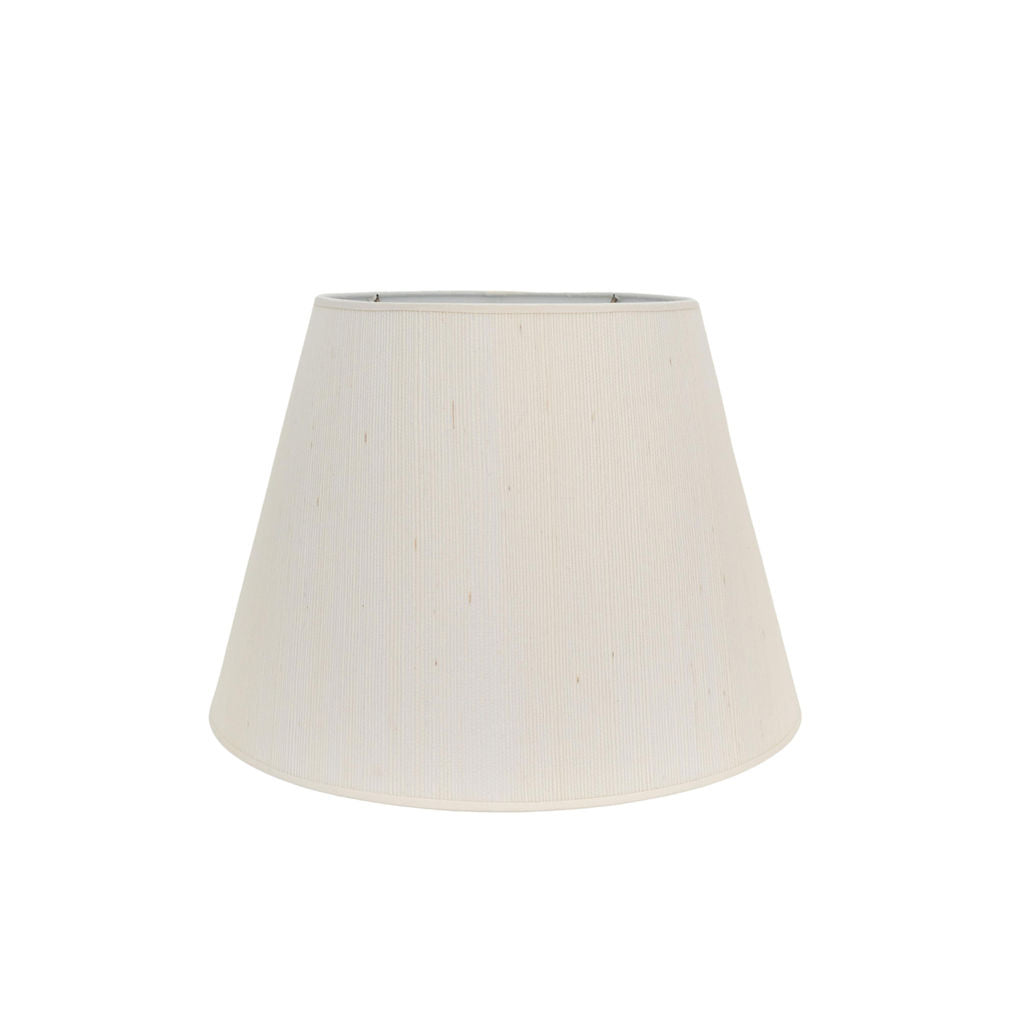 New Grasscloth Lampshade in White | Newport Lamp And Shade | Located in Newport, RI