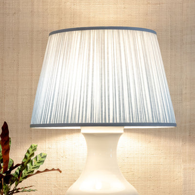 Shirred Ombre Lampshade - Blue | Newport Lamp And Shade | Located in Newport, RI