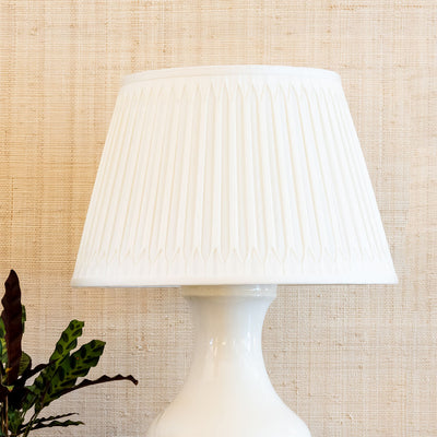 Smocked Silk Lampshade | Newport Lamp And Shade | Located in Newport, RI