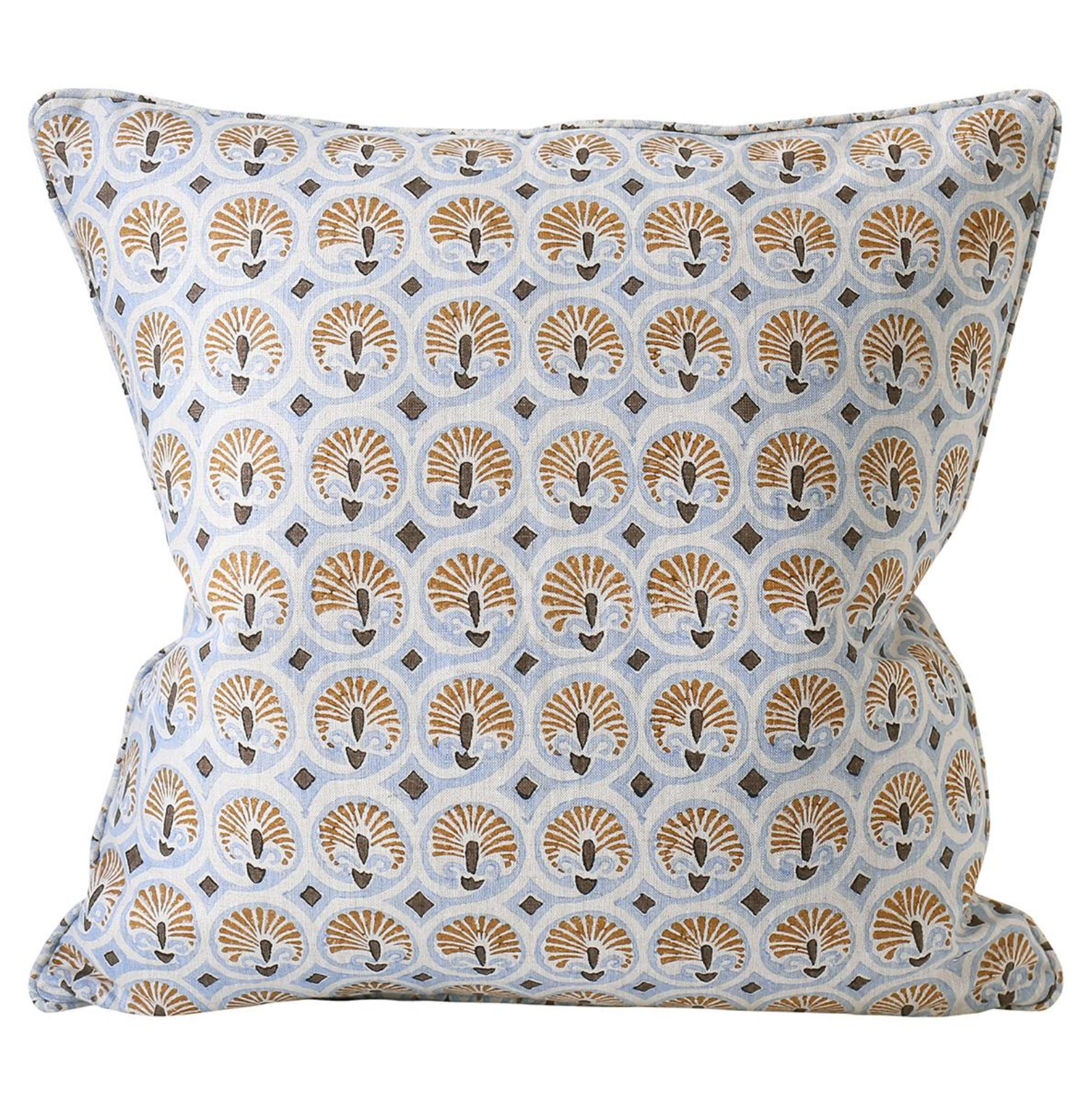 Valencia Sahara Linen Cushion 20" x 20" | Newport Lamp And Shade | Located in Newport, RI