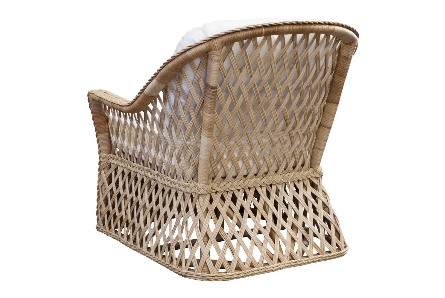 A Pair of Trellis Lounge Chairs  | Newport Lamp And Shade | Located in Newport, RI