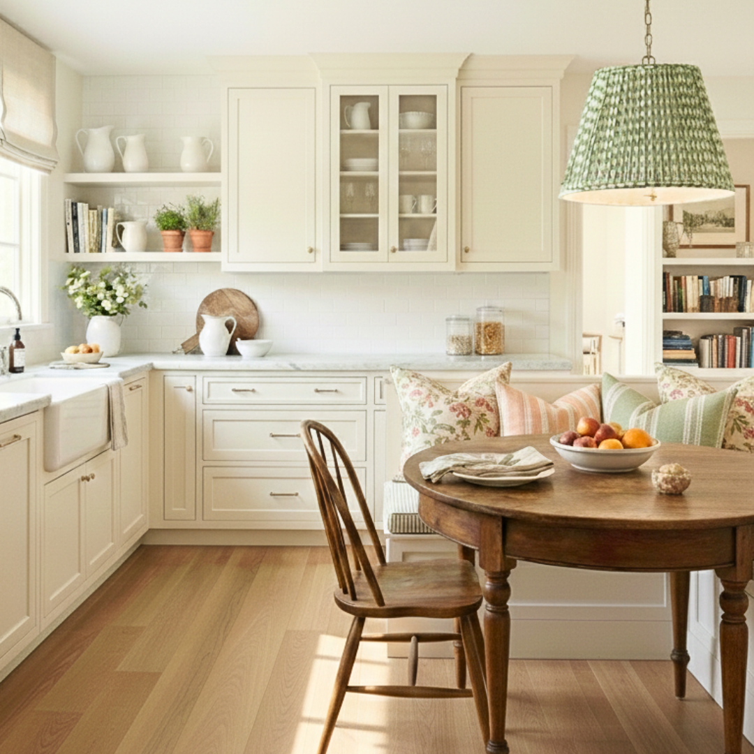 Emlyn Pendant with Fermoie Shades: A Refined Approach to Fabric Pendant Lighting