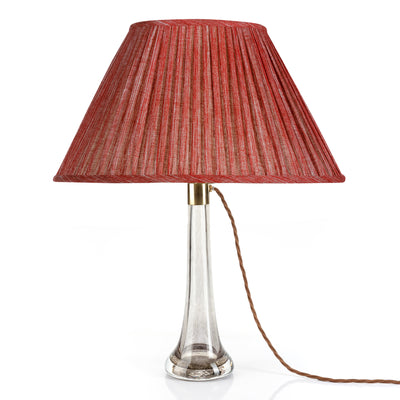 Oval Fermoie Lampshade - Plain Linen in Carpet Slipper | Newport Lamp And Shade | Located in Newport, RI
