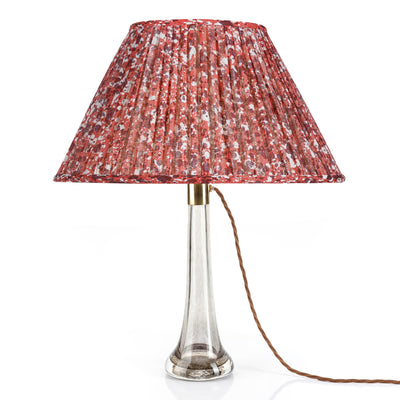 Oval Fermoie Lampshade - Quartz in Red | Newport Lamp And Shade | Located in Newport, RI