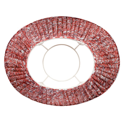 Oval Fermoie Lampshade - Quart in Red | Newport Lamp And Shade | Located in Newport, RI