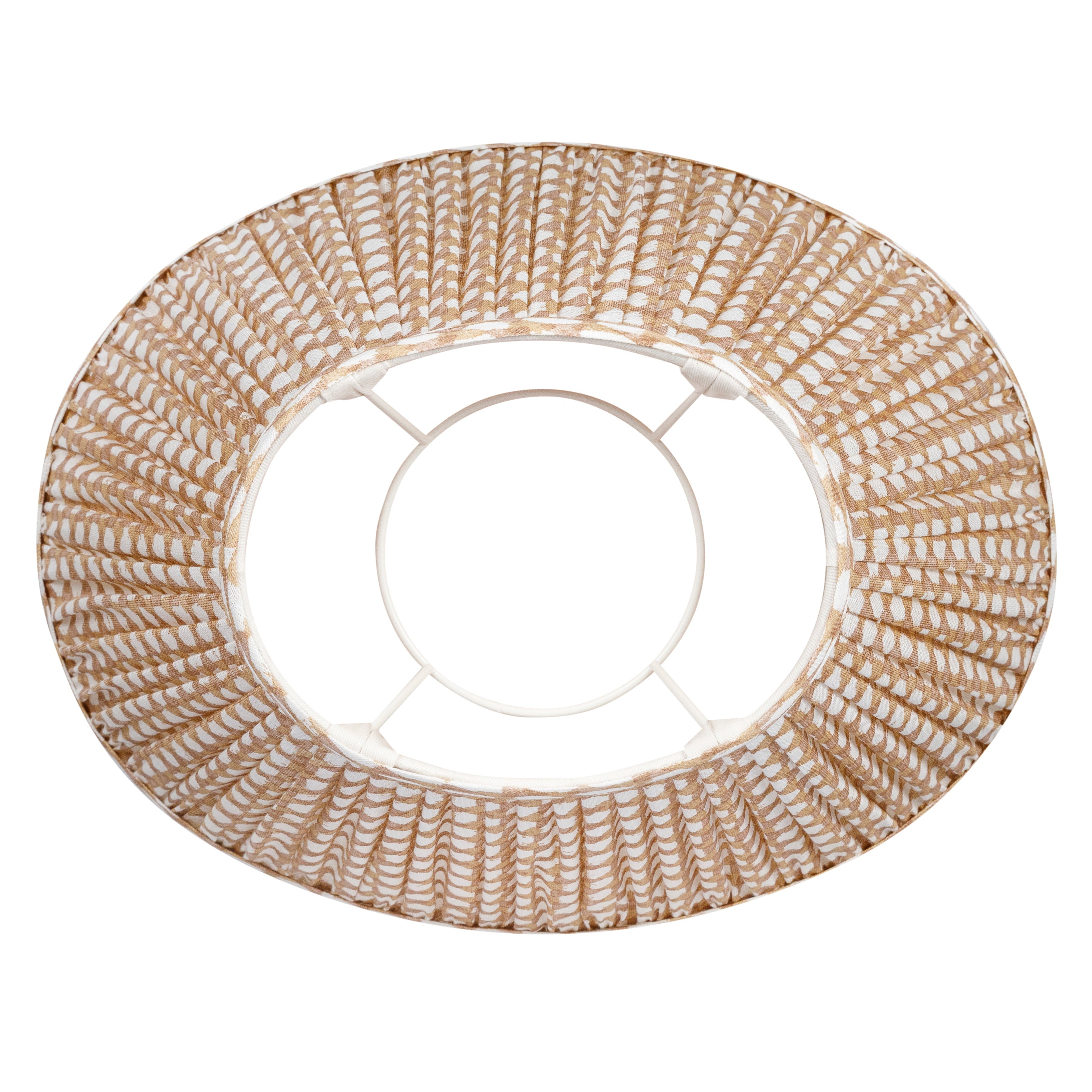 Oval Fermoie Lampshade - Wicker in Nut Brown | Newport Lamp And Shade | Located in Newport, RI