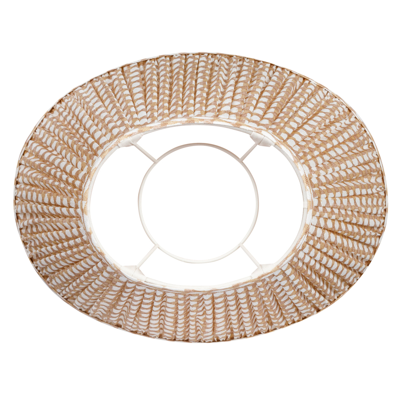 Oval Fermoie Lampshade - Wicker in Nut Brown | Newport Lamp And Shade | Located in Newport, RI