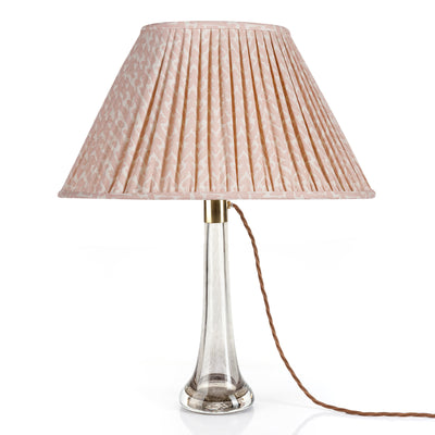 Oval Fermoie Lampshade - Rabanna in Light Pink | Newport Lamp And Shade | Located in Newport, RI