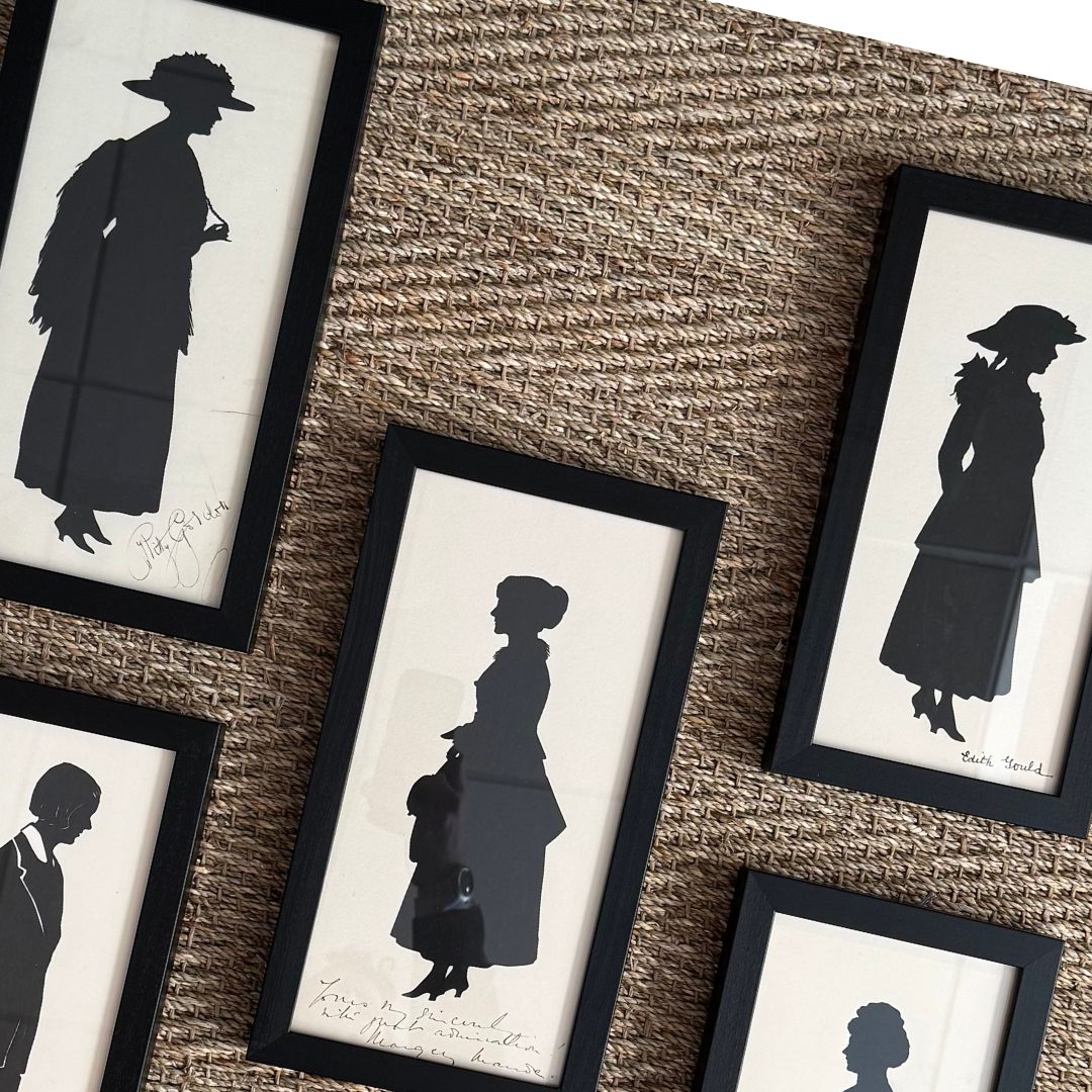 Set of Five Silhouettes of Actresses II by Beatrix Sherman