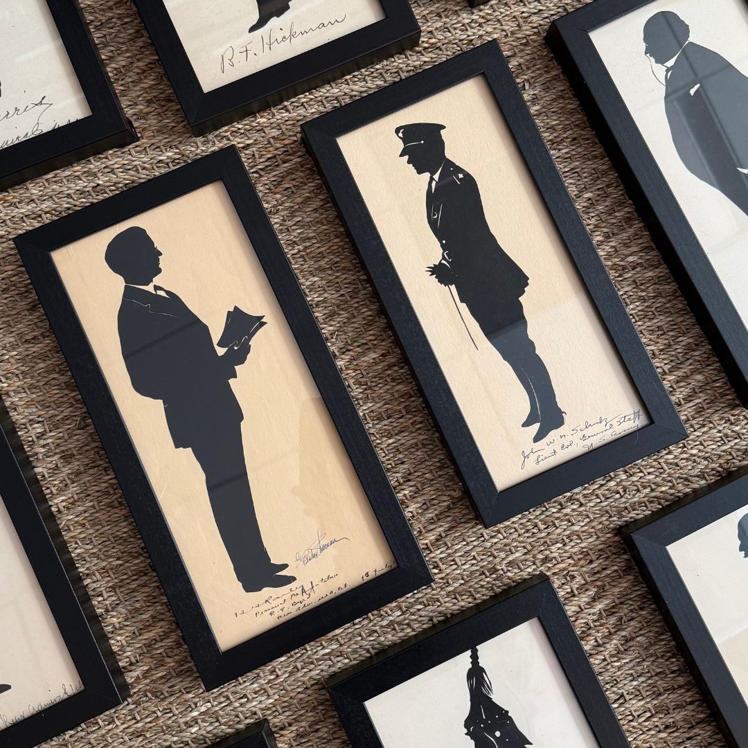 Set of Ten Notable Military Silhouettes by Beatrix Sherman