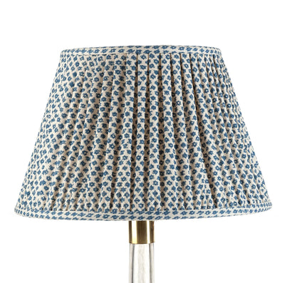 8" Fermoie Lampshade - Marden in Blue | Newport Lamp And Shade | Located in Newport, RI