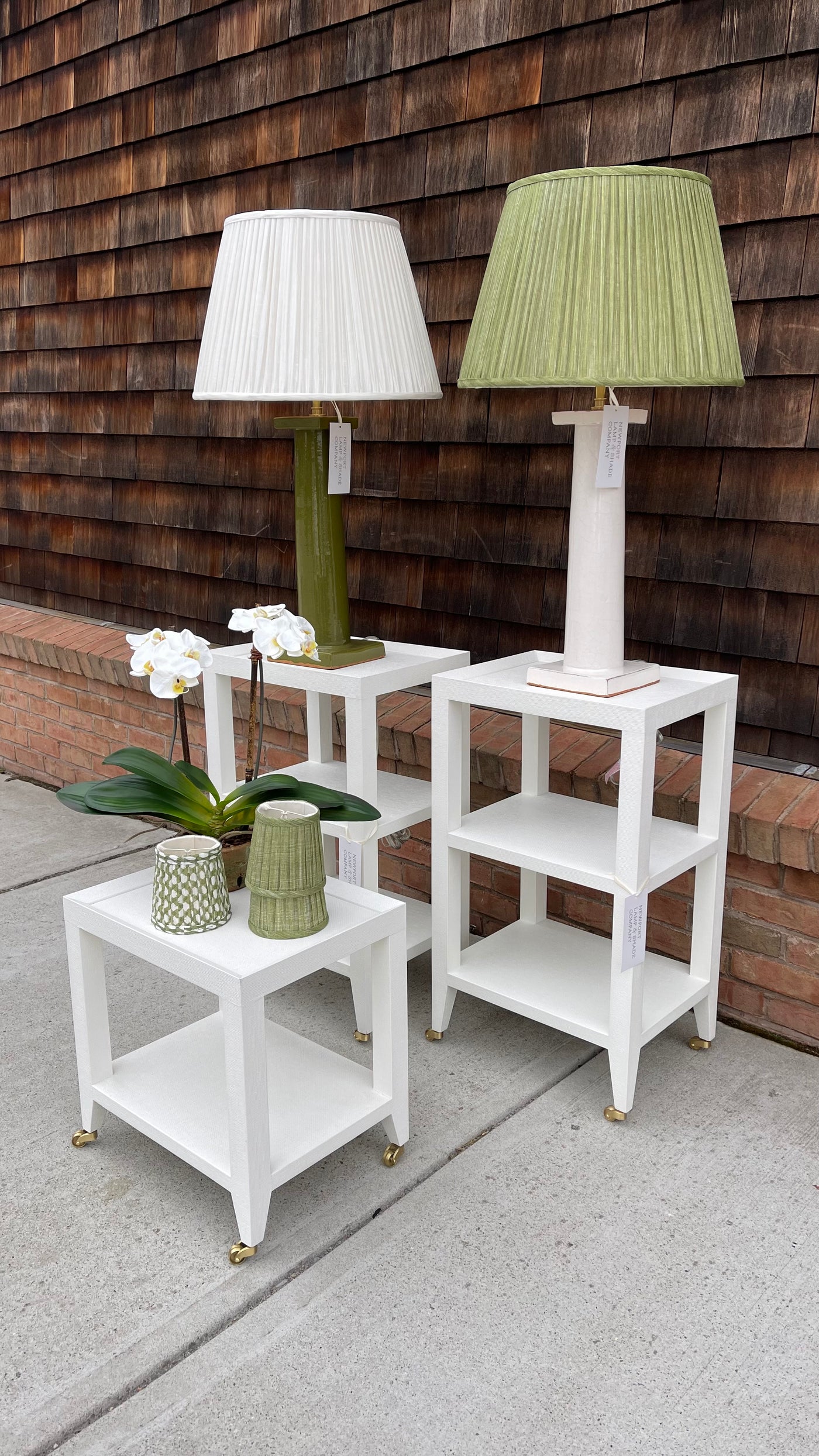 Telephone Table on Casters | Newport Lamp And Shade | Located in Newport, RI