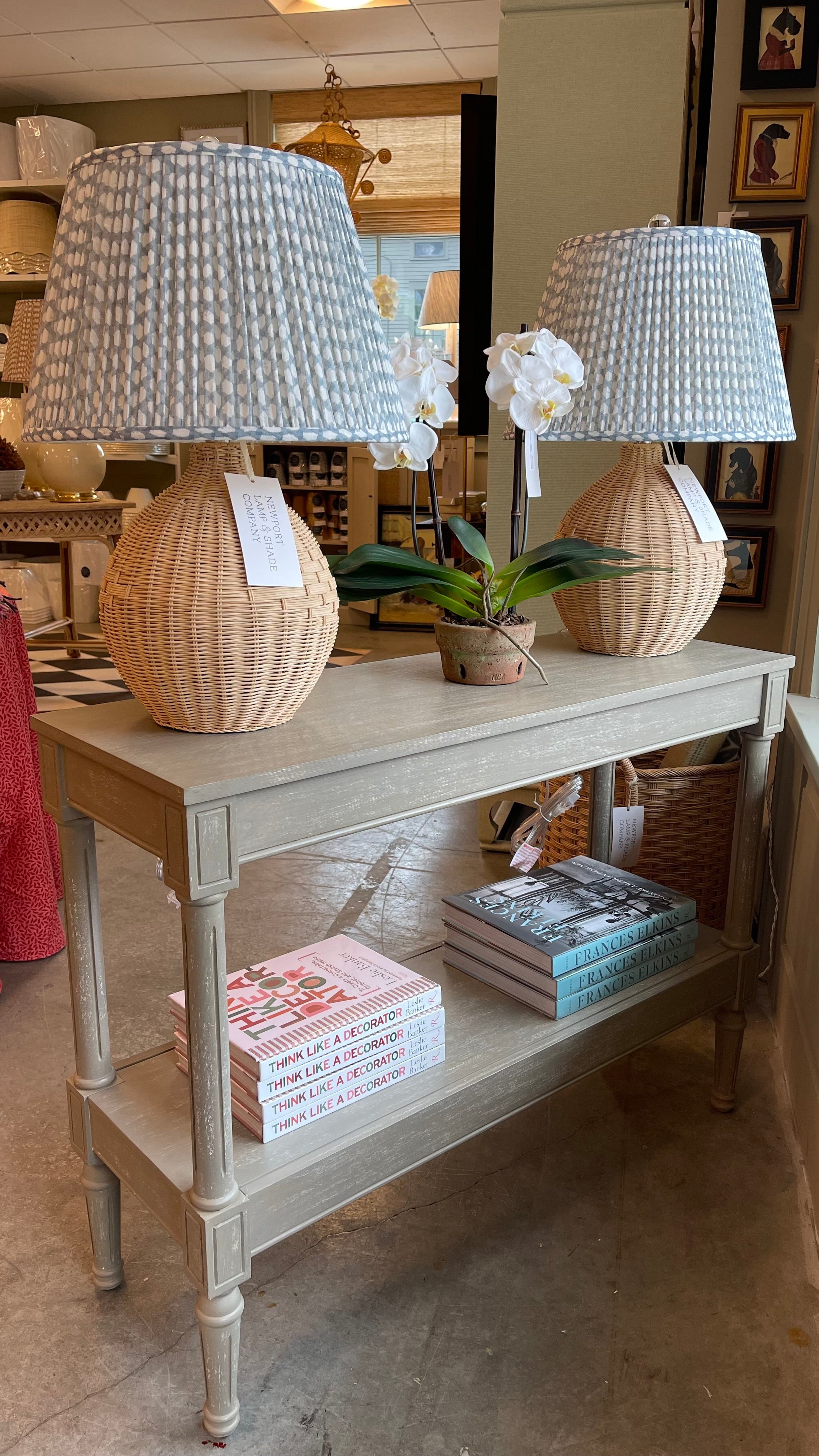 Cape Table Lamp in Natural | Newport Lamp And Shade | Located in Newport, RI