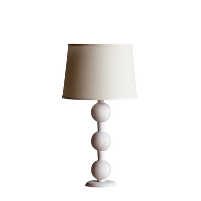 Hugo Table Lamp in Whitewash | Newport Lamp And Shade | Located in Newport, RI