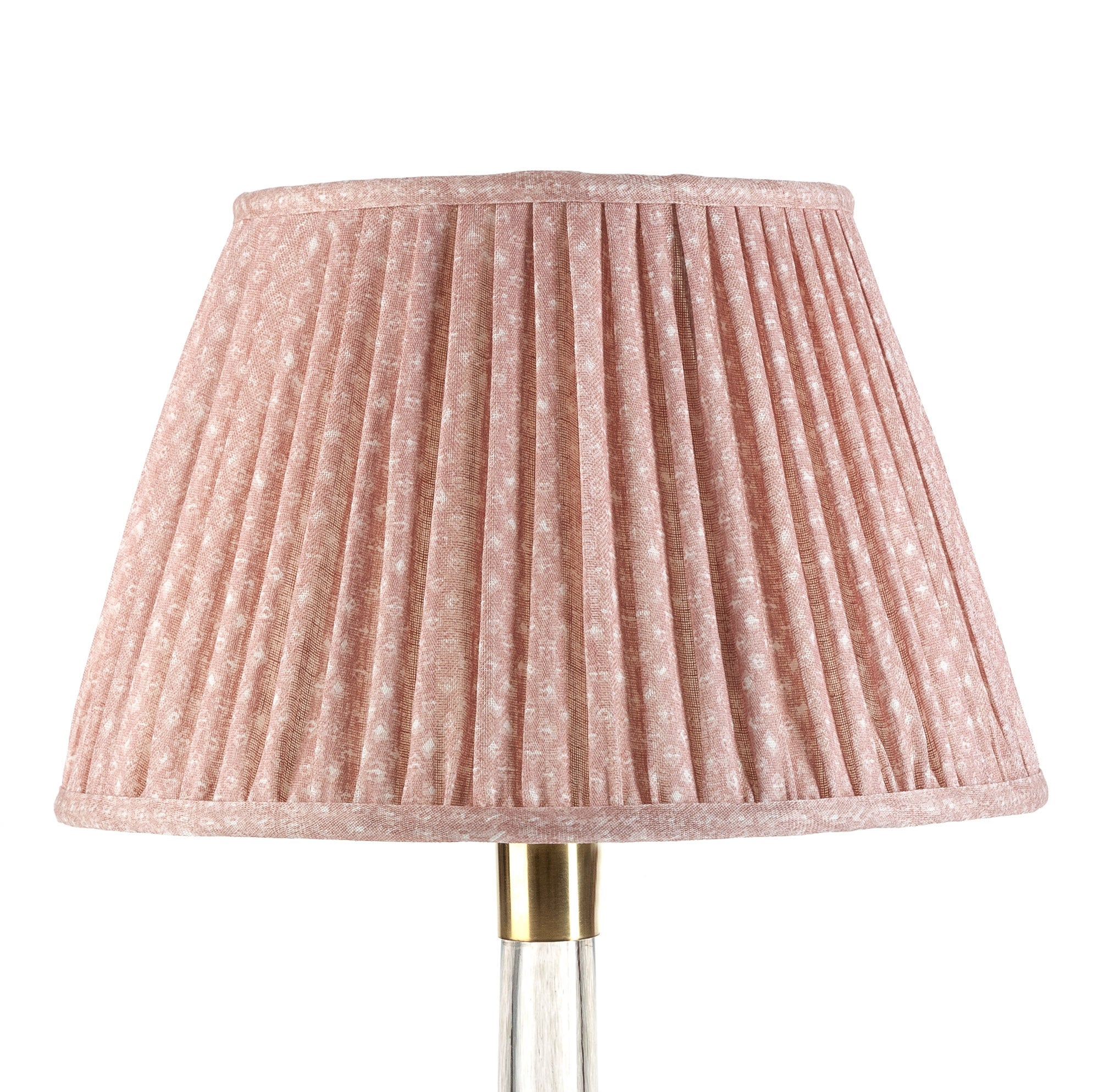 Fermoie Lampshade - Figured Linen in Pink