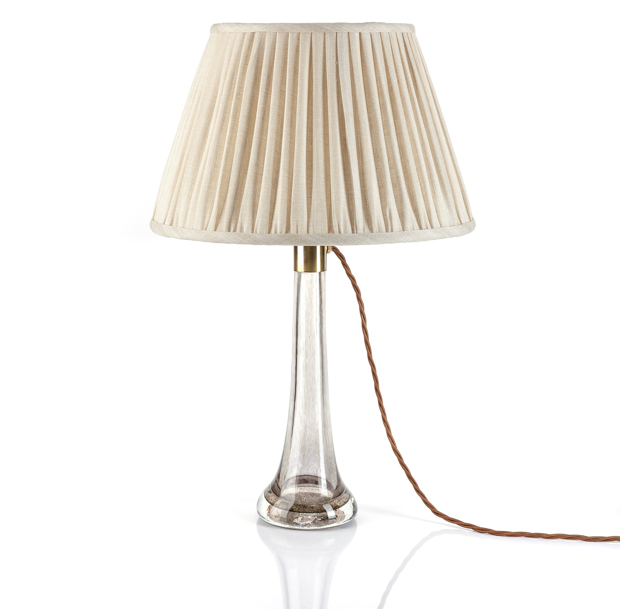 Fermoie Lampshade - Moire Linen in Cream