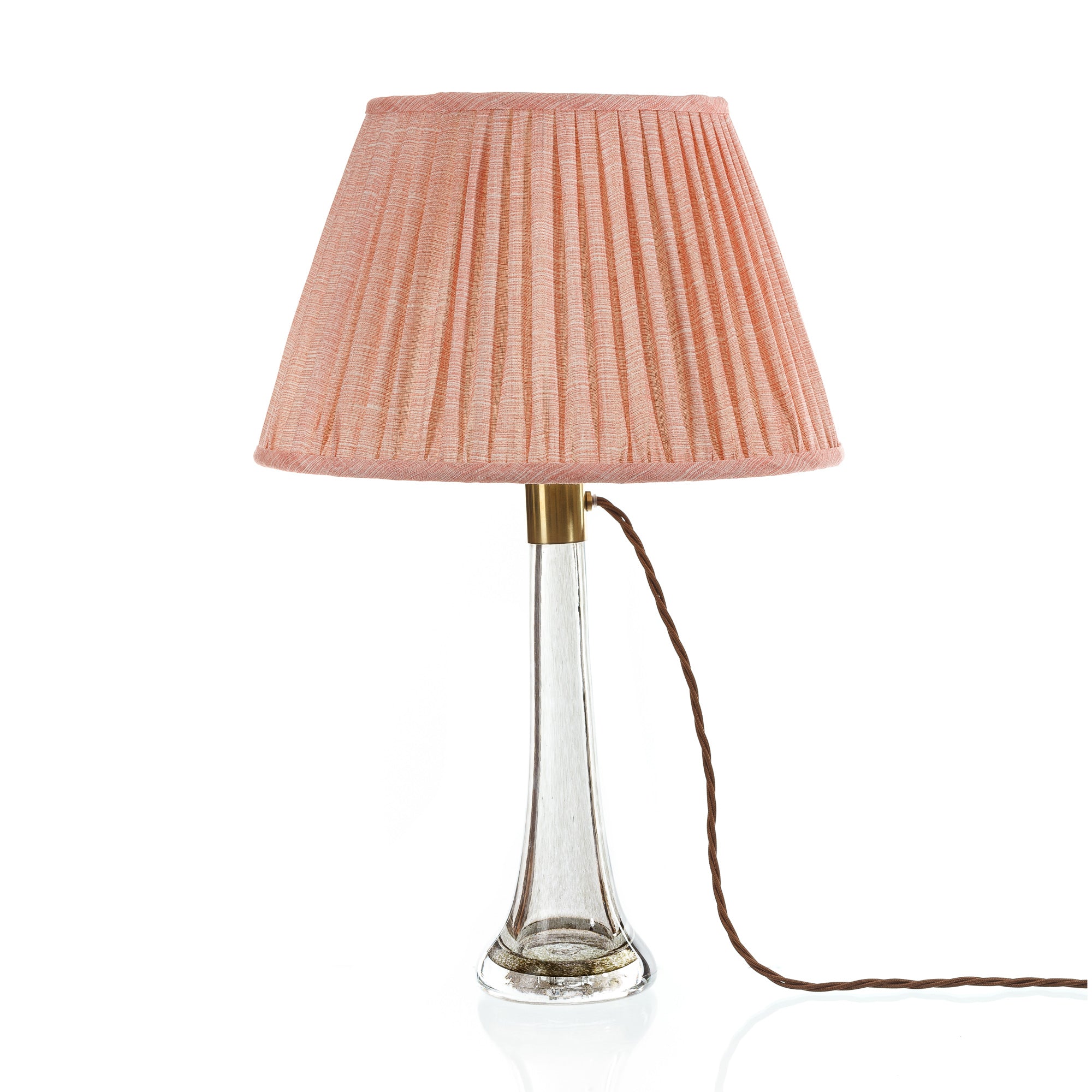 Fermoie Lampshade - Moire Linen in Pink