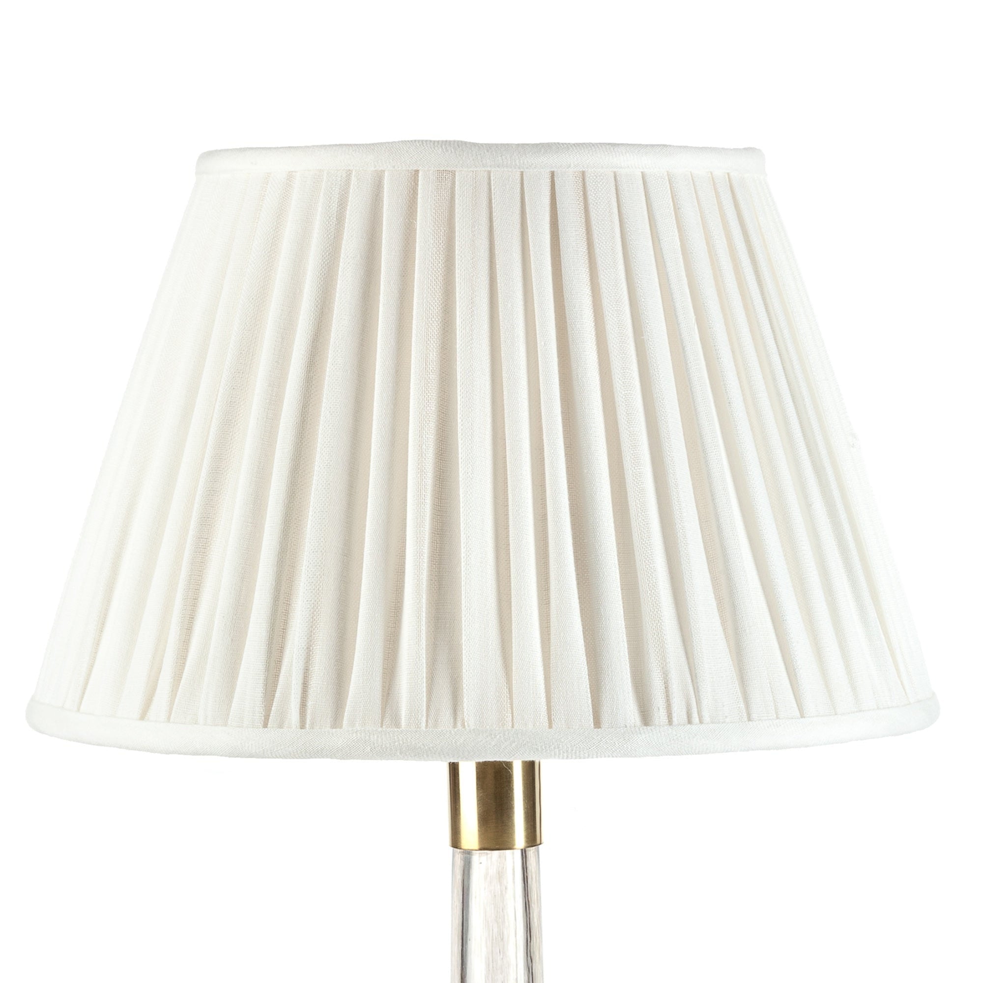 10" Fermoie Lampshade - Plain Linen in Ivory - Lampshades - Fermoie - Newport Lamp & Shade Company