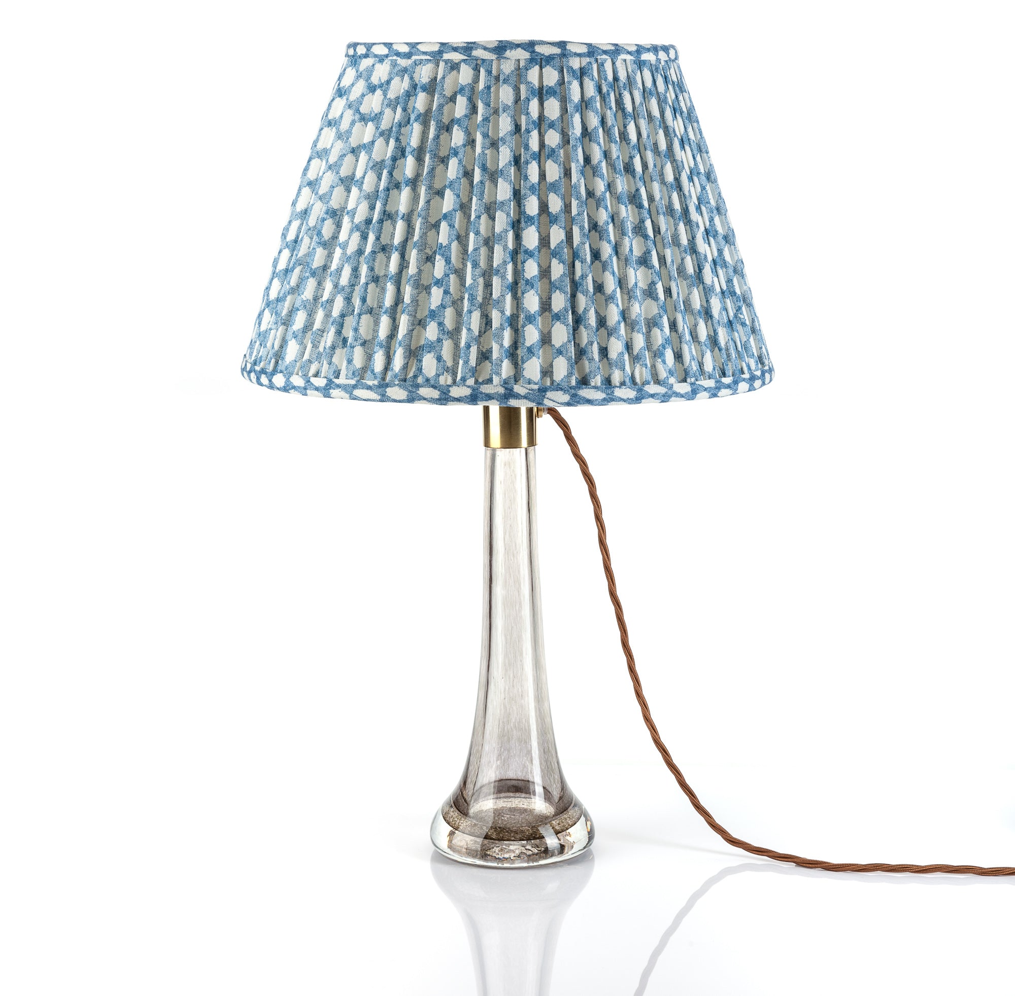 Fermoie Lampshade - Wicker in Blue