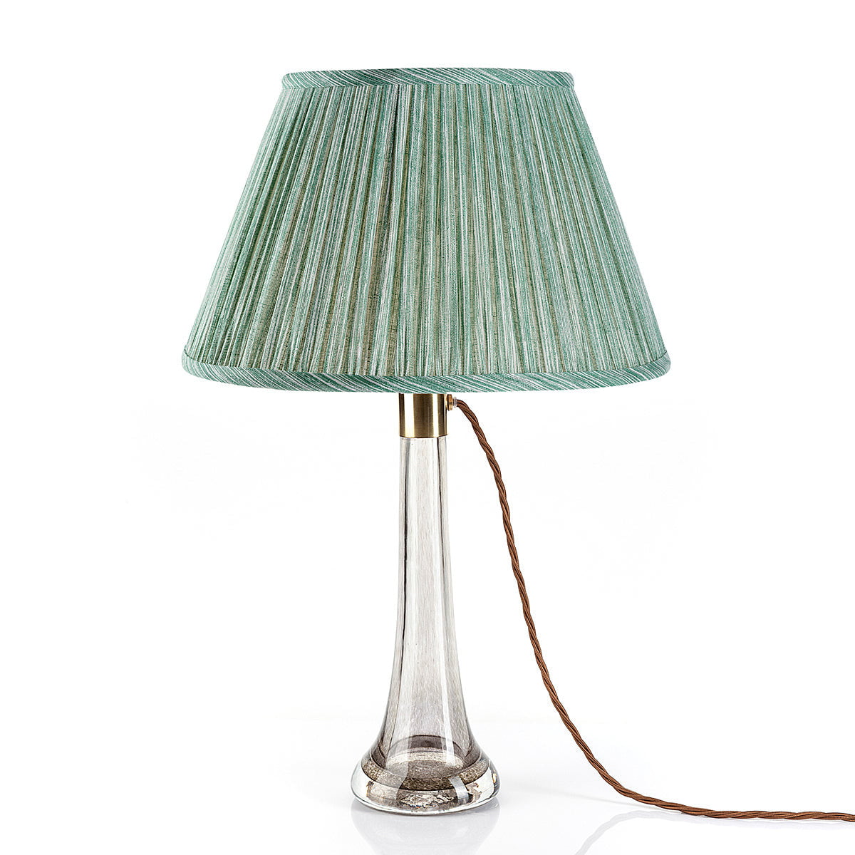 Fermoie Lampshade - Strie in Green - Lampshades - Fermoie - Newport Lamp & Shade Company