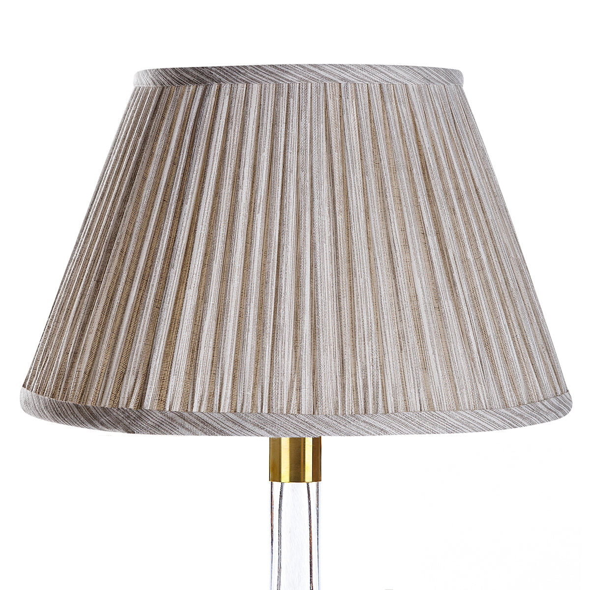 Fermoie Lampshade - Strie in Grey - Lampshades - Fermoie - Newport Lamp & Shade Company