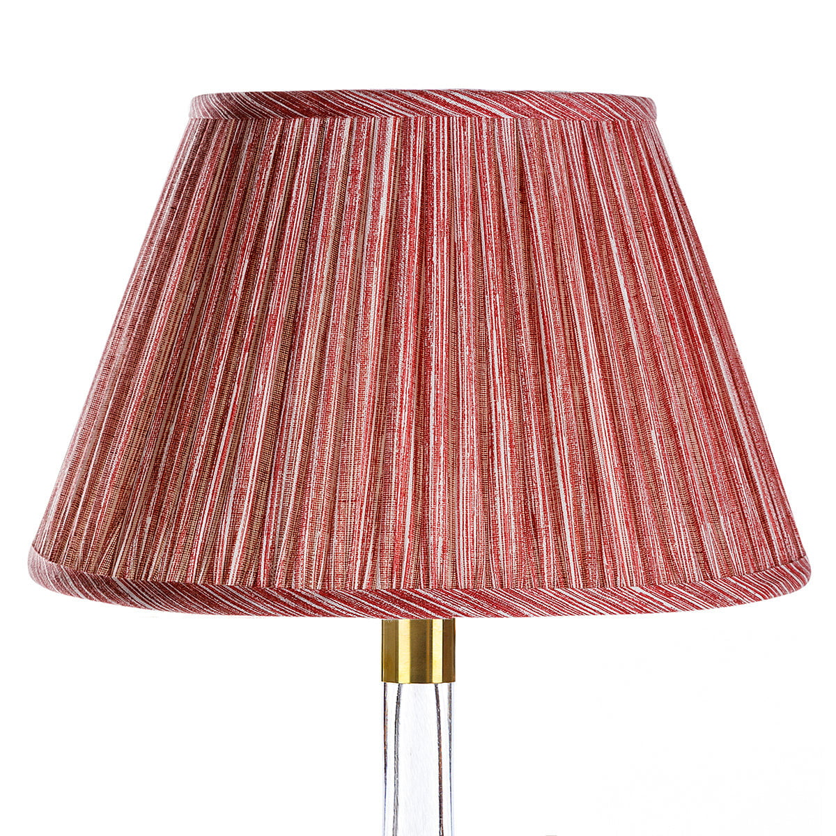 Fermoie Lampshade - Strie in Red - Lampshades - Fermoie - Newport Lamp & Shade Company