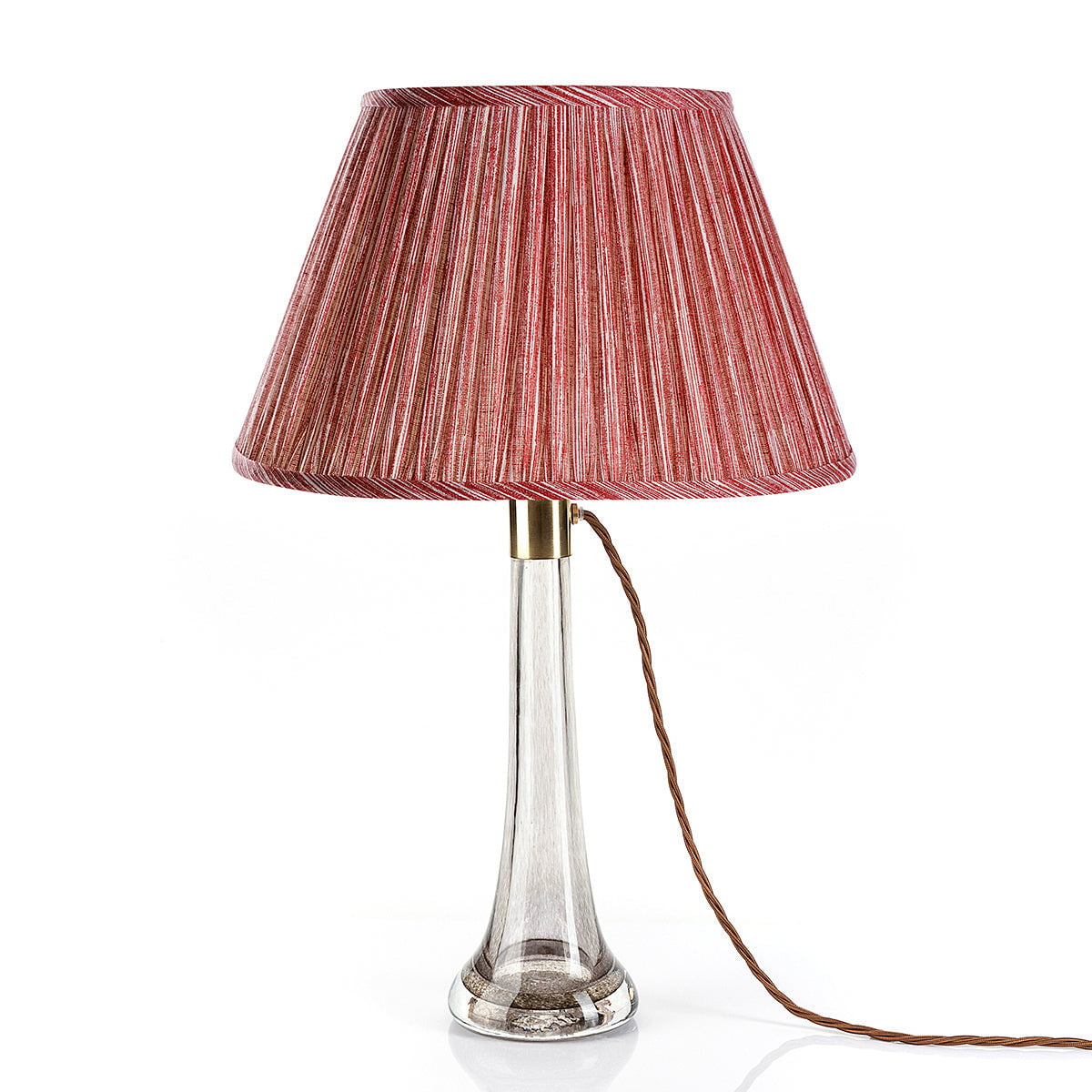 Fermoie Lampshade - Strie in Red - Lampshades - Fermoie - Newport Lamp & Shade Company