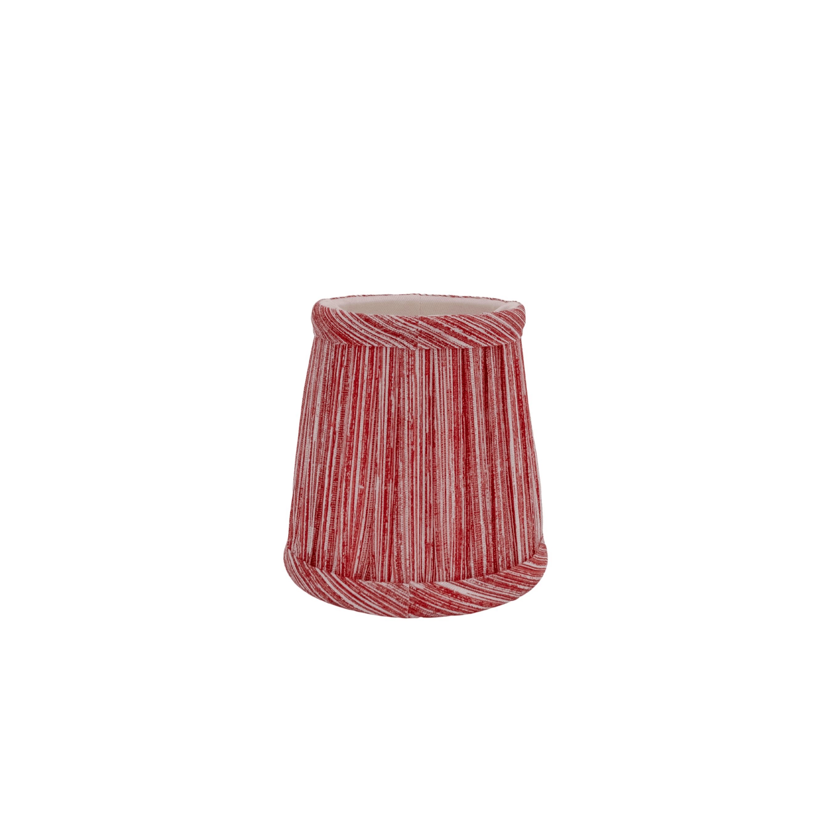 Newport Lamp & Shade Company Fermoie Strie Lampshade Red