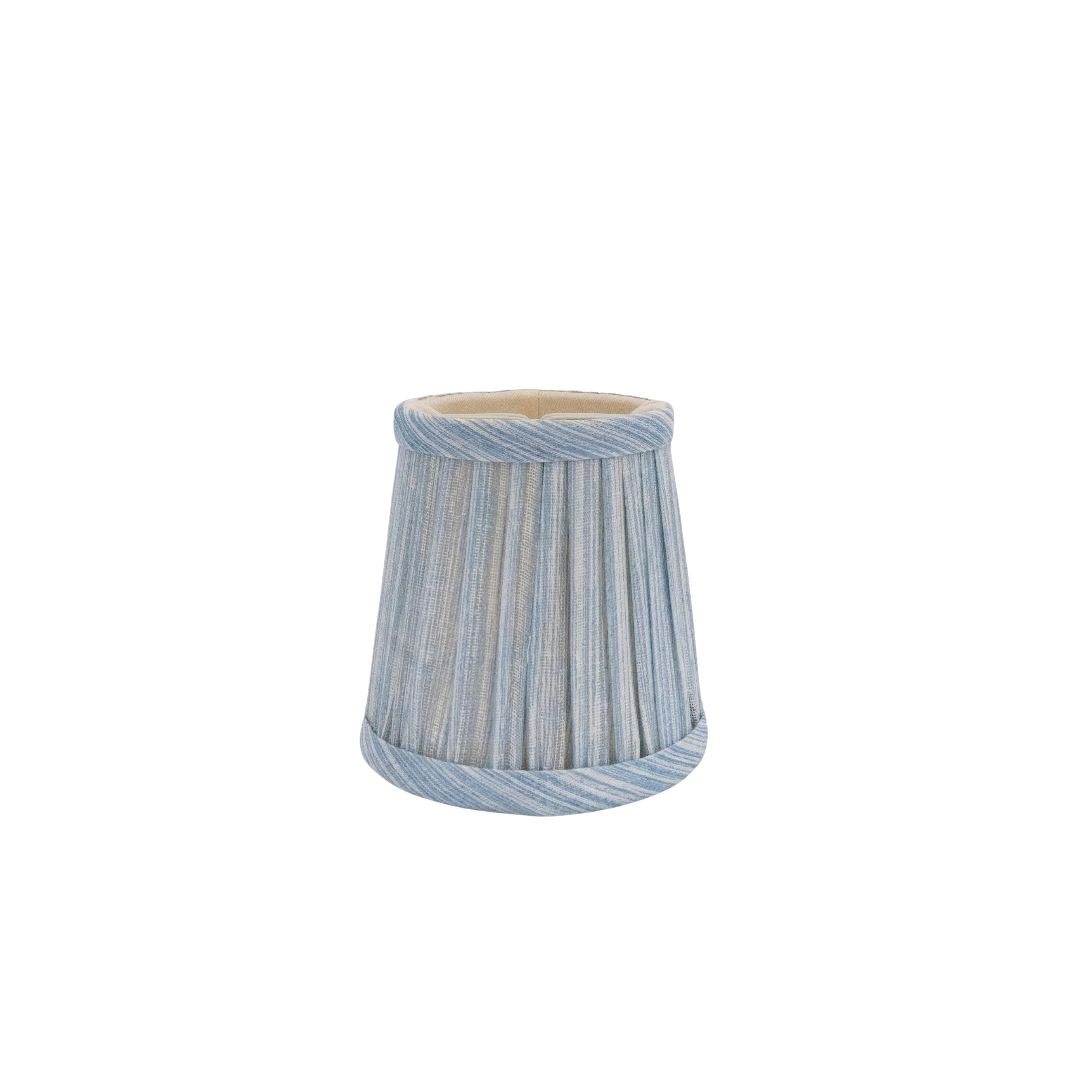 4.5" Fermoie Lampshade - Strie in Light Blue