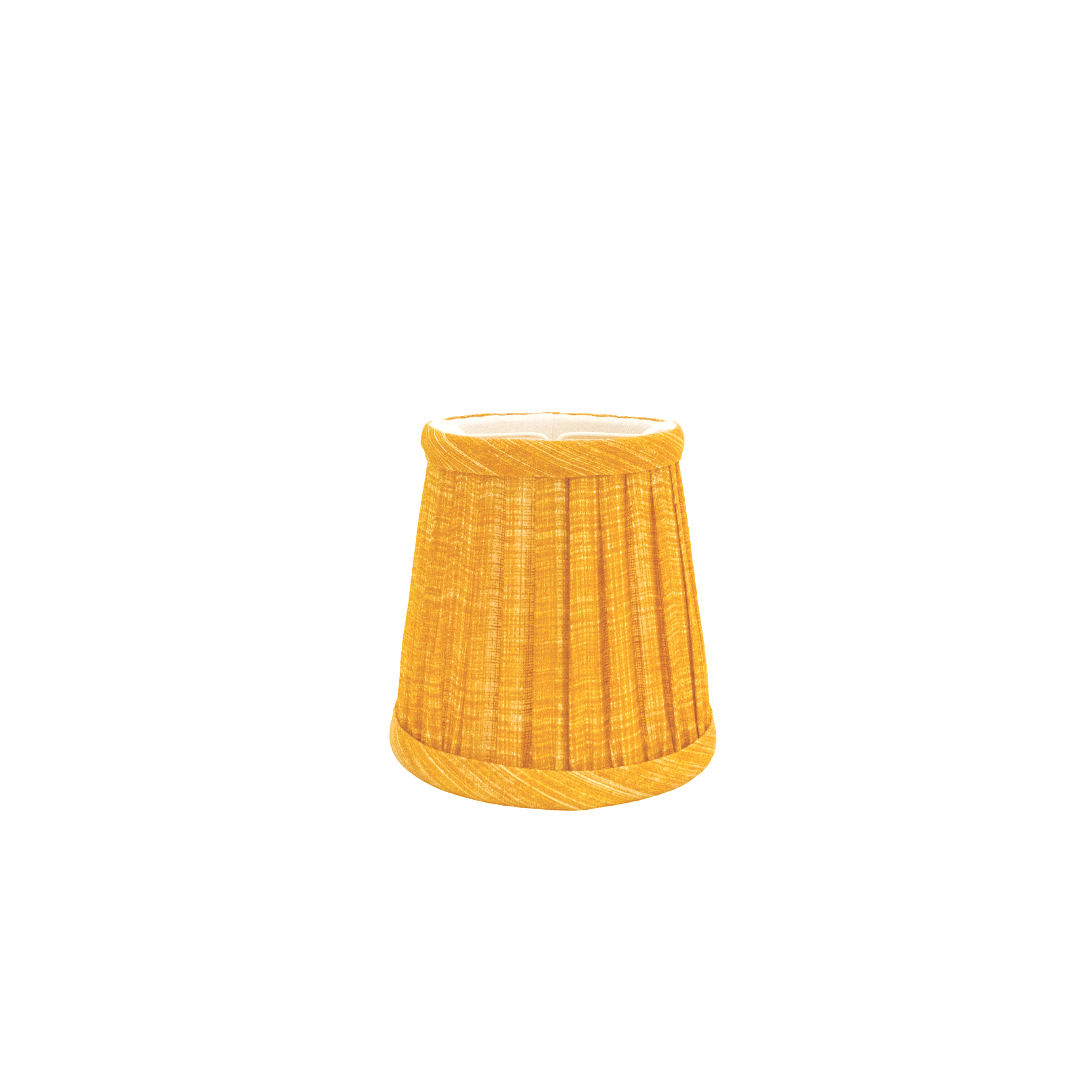 4.5" Fermoie Lampshade - Plain Linen in Club Yellow