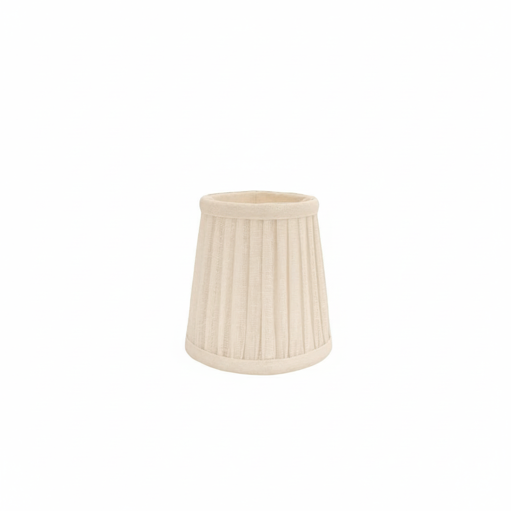 Beige lampshade on a white background