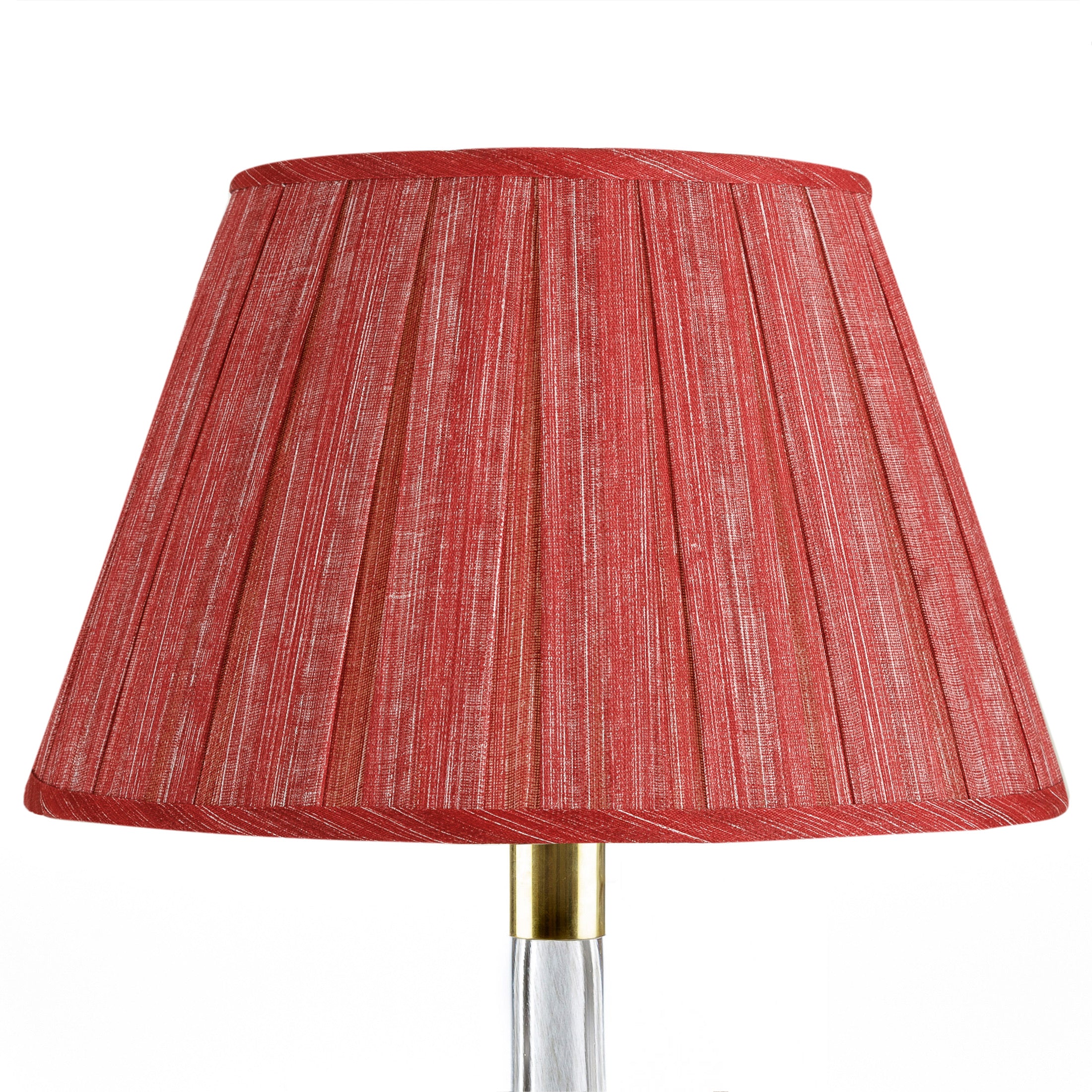 Fermoie Lampshade - Plain Linen in Carpet Slipper - Box Pleat - Newport Lamp & Shade Company