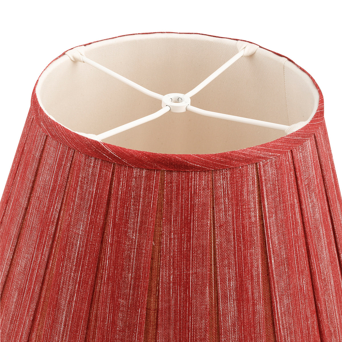 Fermoie Lampshade - Plain Linen in Carpet Slipper - Box Pleat - Newport Lamp & Shade Company