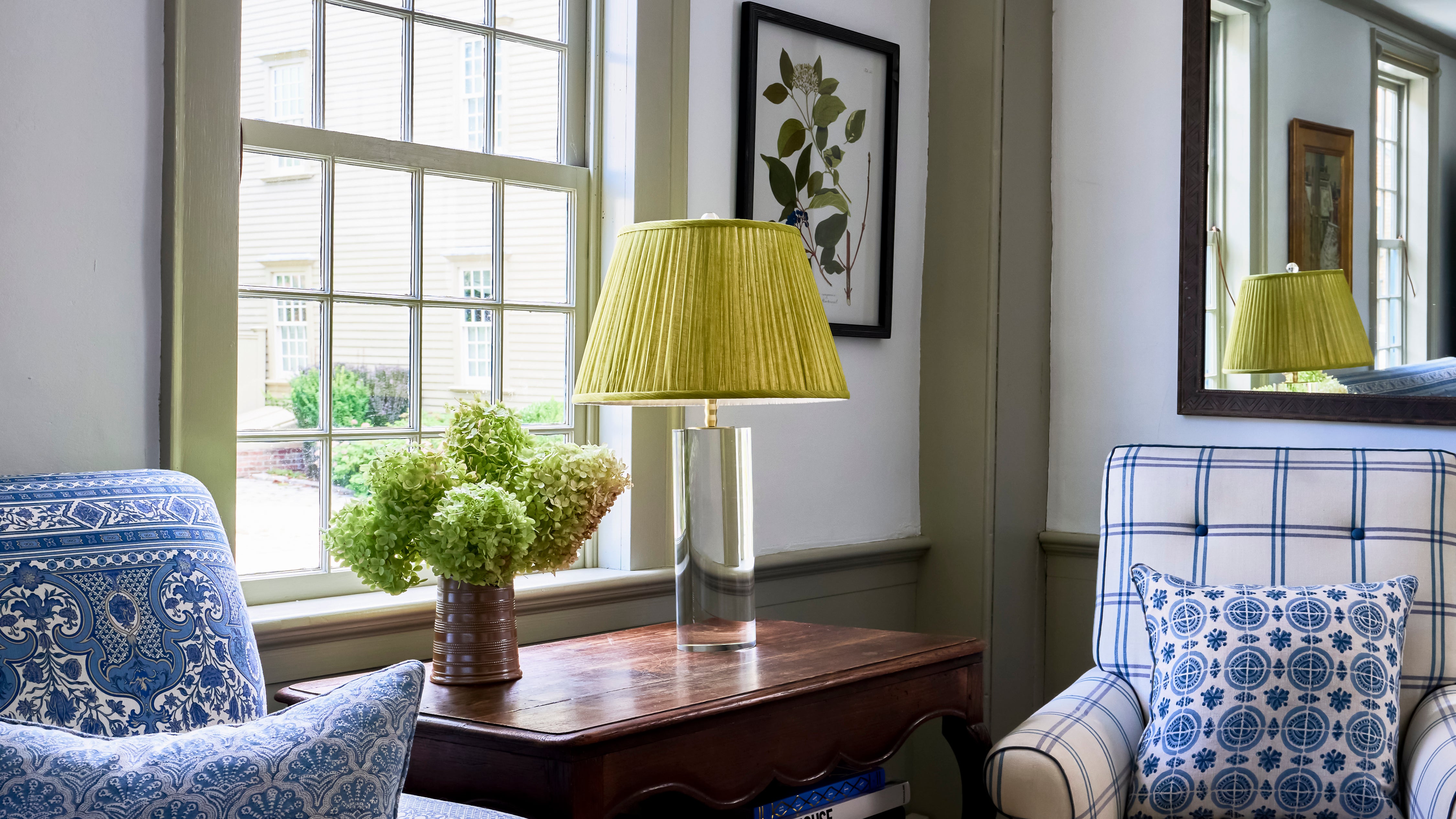 Fermoie Lampshade with Regina Andrew Design Crystal Table Lamp