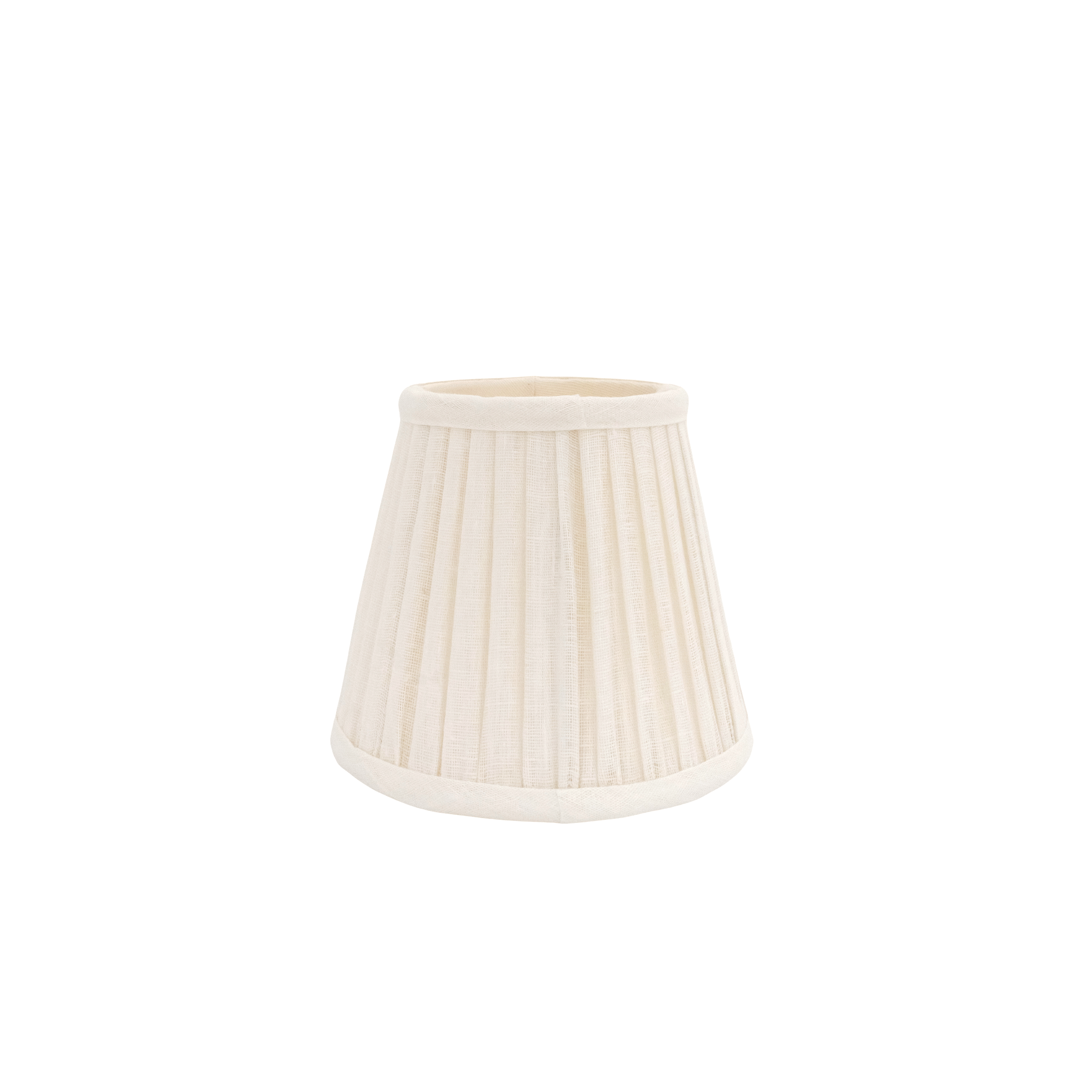 6" Fermoie Lampshade - Plain Linen in Ivory