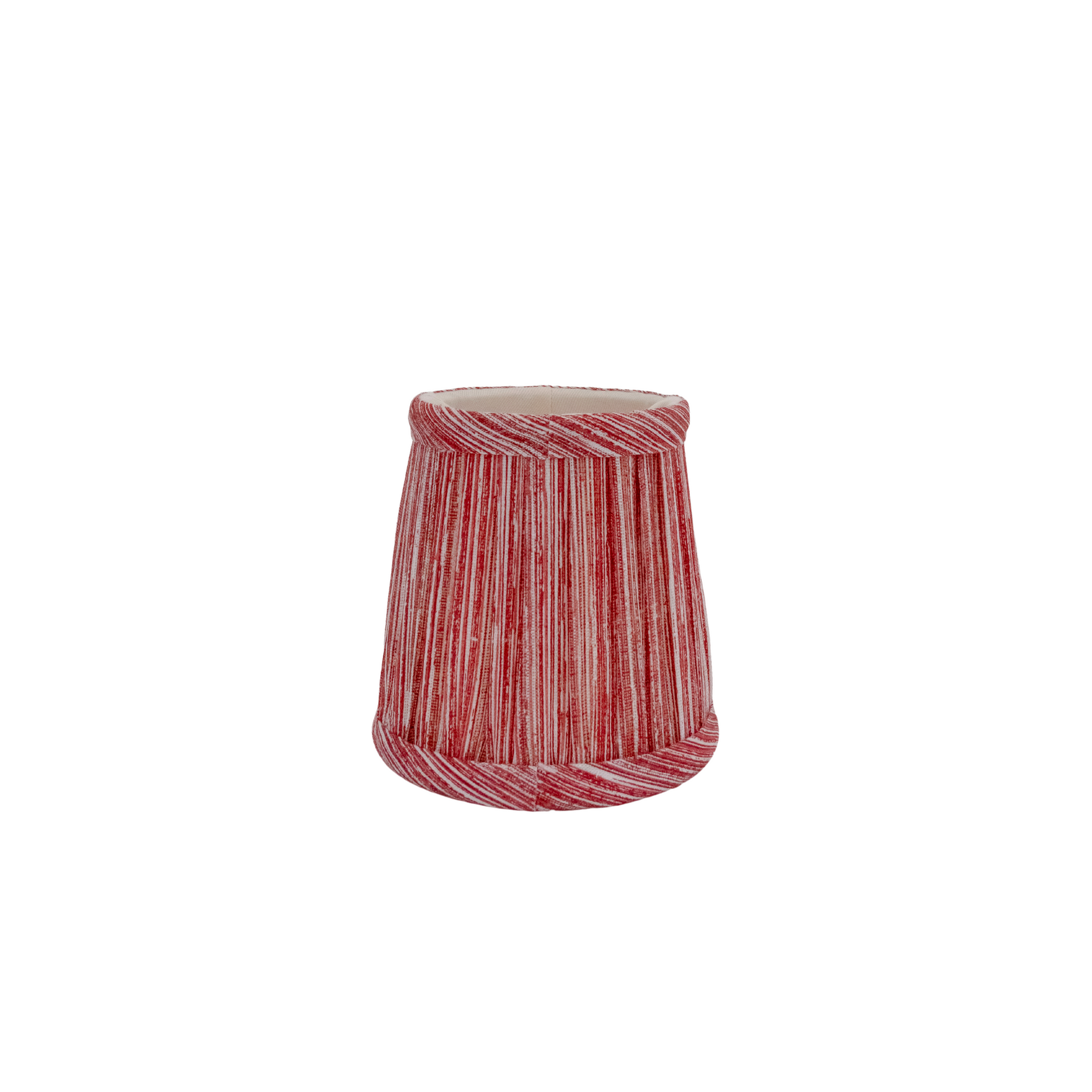 4.5" Fermoie Lampshade - Strie in Red | Newport Lamp & Shade Company