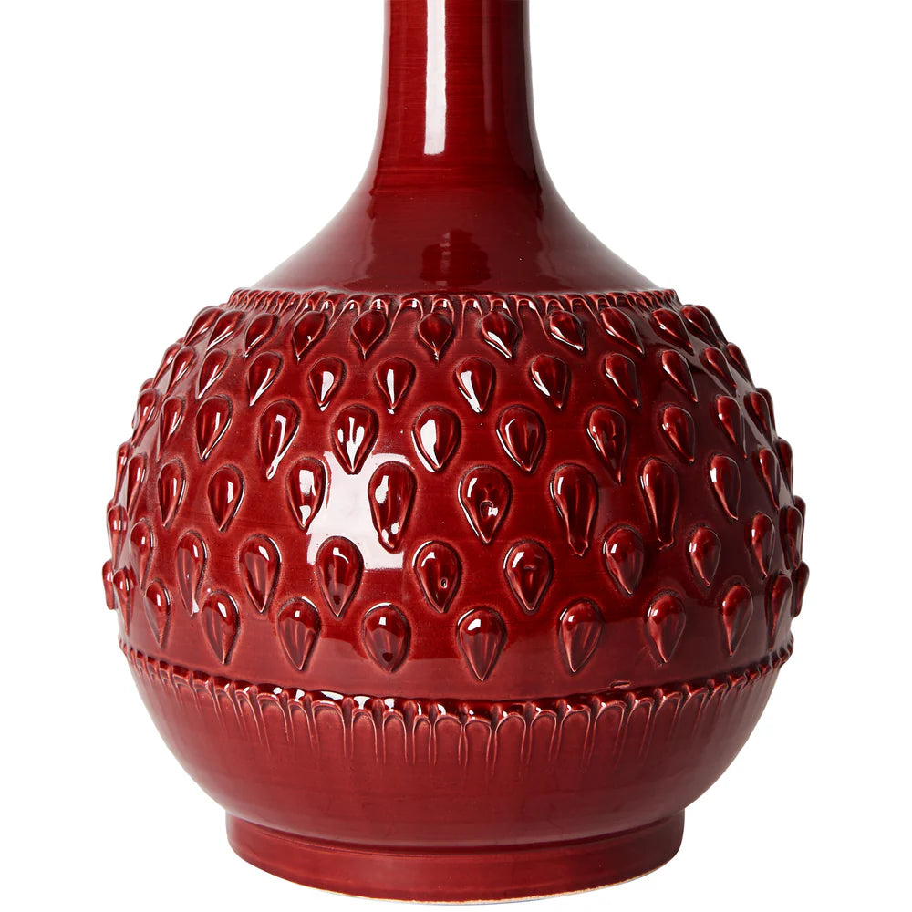 Amara Red Table Lamp by Penny Morrison