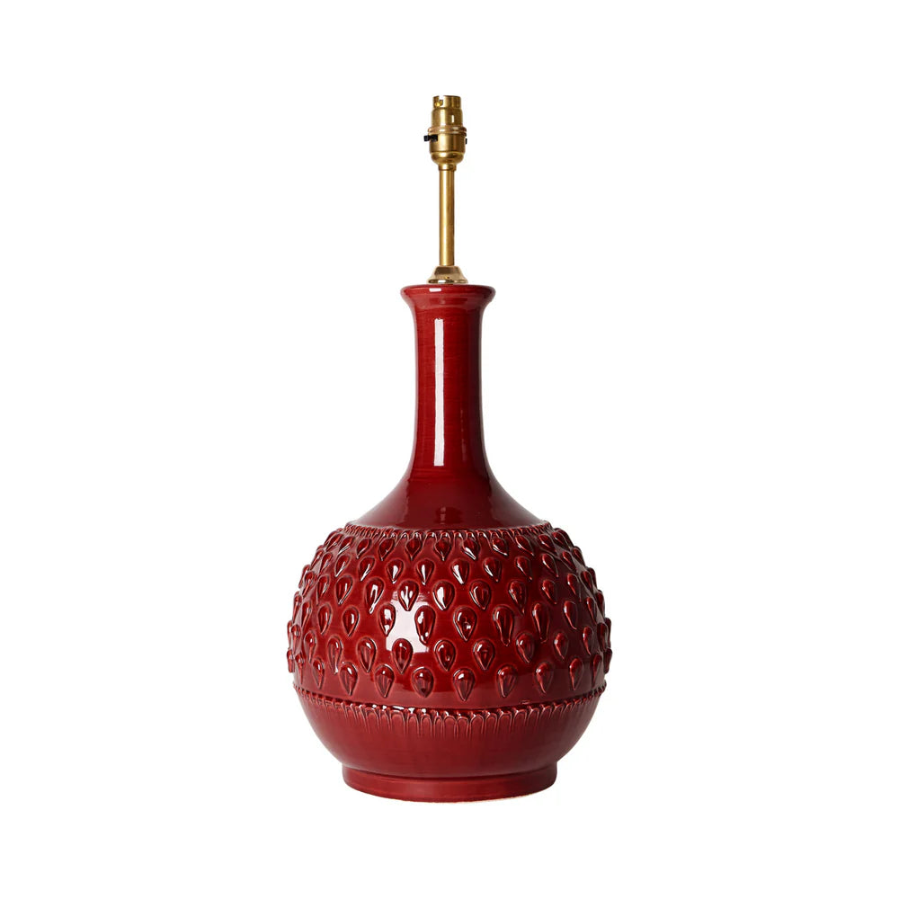 Amara Red Table Lamp by Penny Morrison