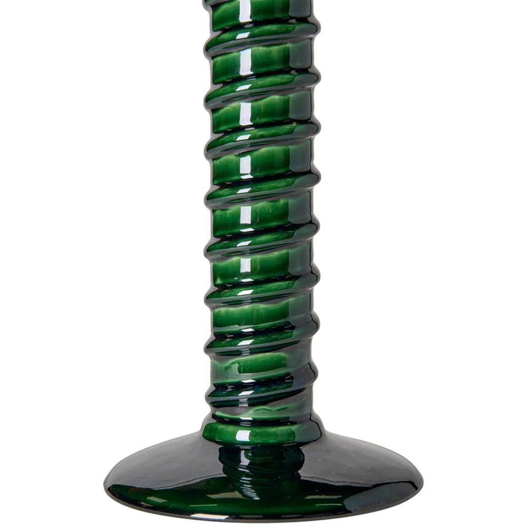 Torca Ceramic Lamp Base in Green by Penny Morrison