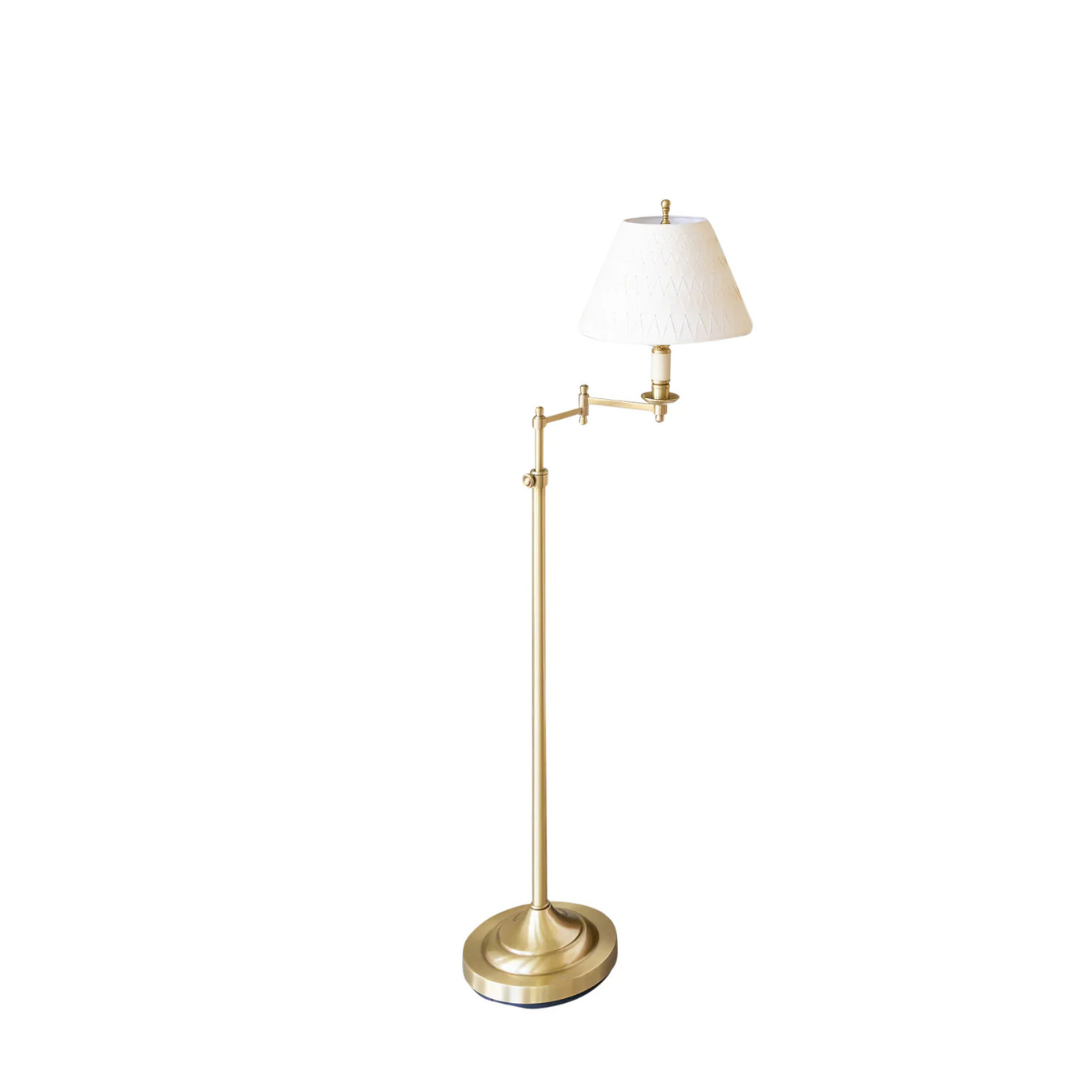 Swing Arm Floor Lamp with Adjustable Height