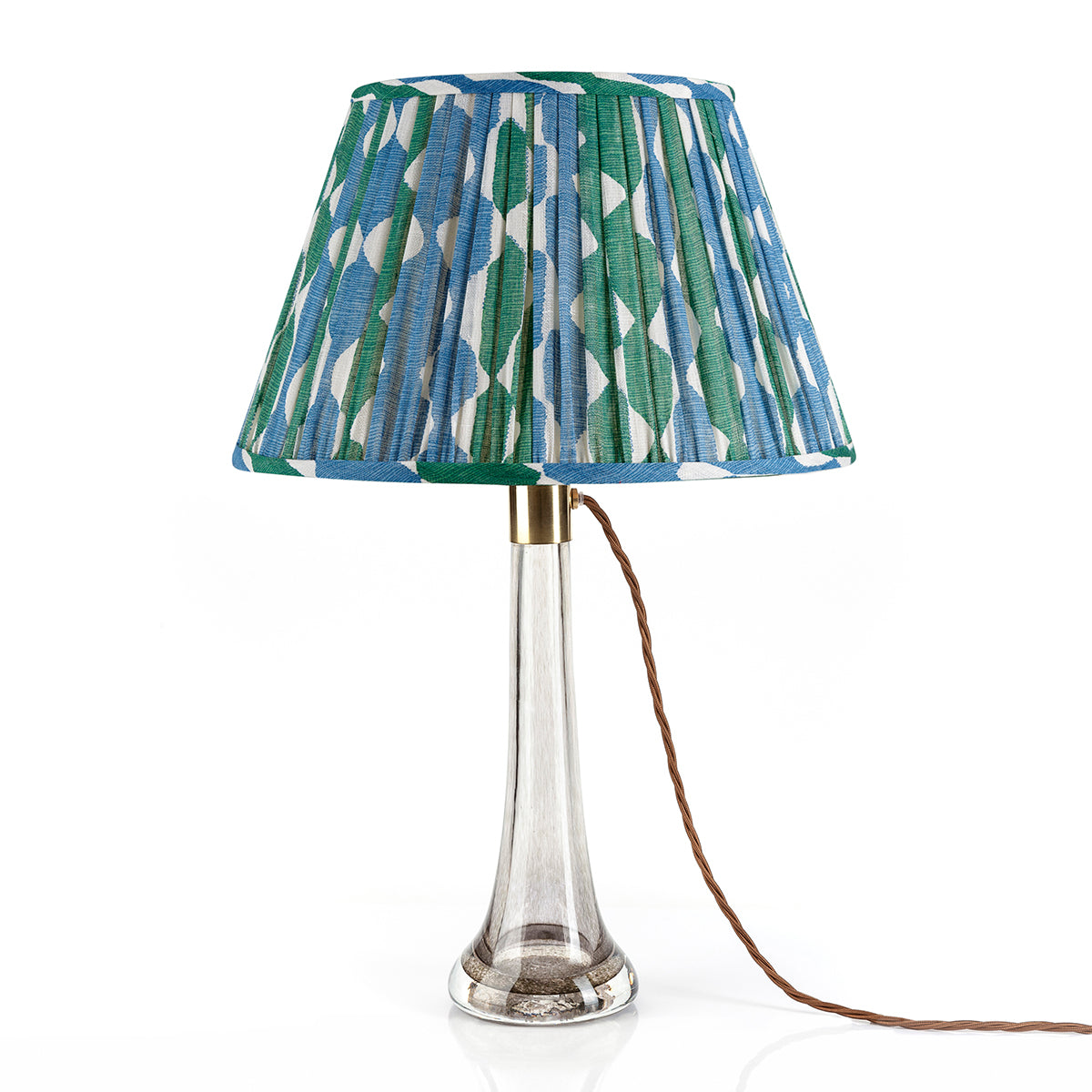 Fermoie Lampshade - Green and Blue Whittle